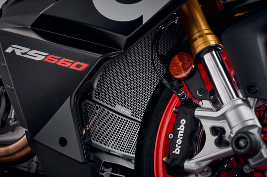 Evotech Radiator & Header Guard Set - Aprilia RS 660 Factory (2025+) - Kühlerschutzgitter | Evotech Performance