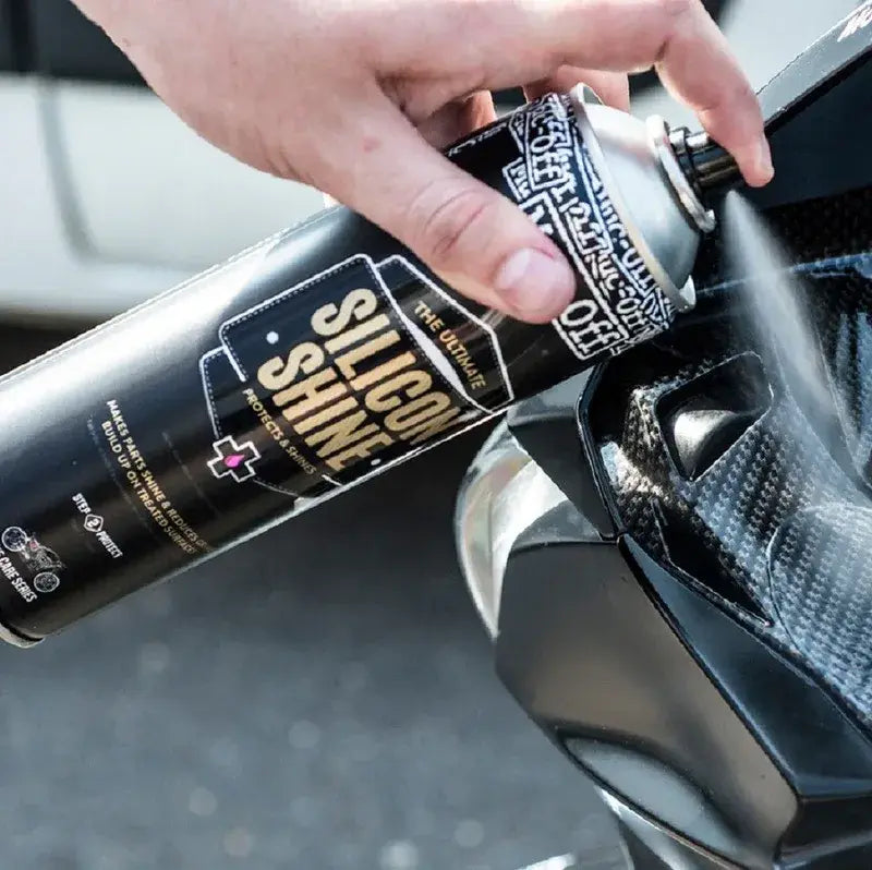MUC-OFF Motorrad Silikon-Glanz - Spray 500ml - Politur | MUC-OFF