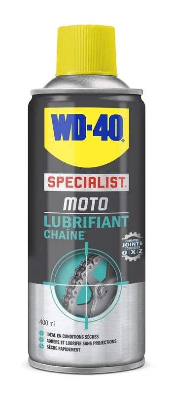 WD-40 Specialist® Motorrad Kettenspray trockene Bedingungen - Spray 400ml - | WD 40