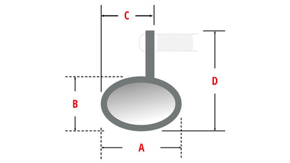 HIGHSIDER Lenkerendenspiegel Iron Cross (Stck.)