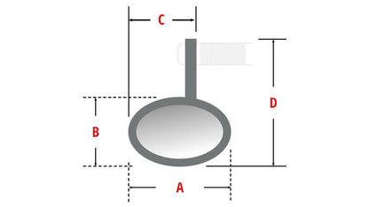 HIGHSIDER Victory-X Rim Lenkerendenspiegel mit LED Blinker/Positionslicht (Stck.)