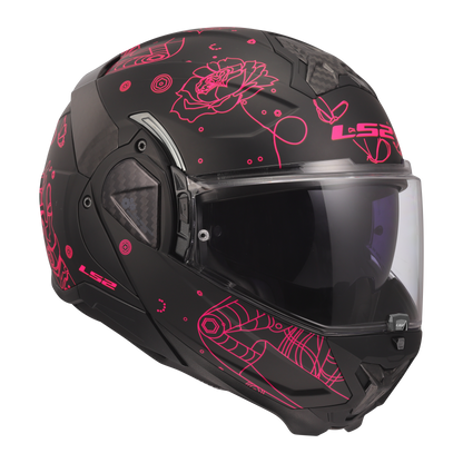 LS2 Modularhelm FF910 ADVANT II SOPHIA BLACK PINK