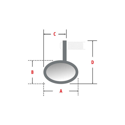 HIGHSIDER Victory-X Rim Lenkerendenspiegel mit LED Blinker (Stck.)