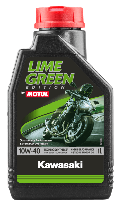 MOTUL Kawasaki Lime Green 4T Motoröl - 10W40 4L