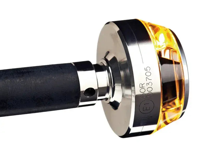 MOTOGADGET Mo.Blaze Disc LED Indicator Gehäuse Silber / Linse Klar (Stück), Vorn Links - Blinker | MOTOGADGET