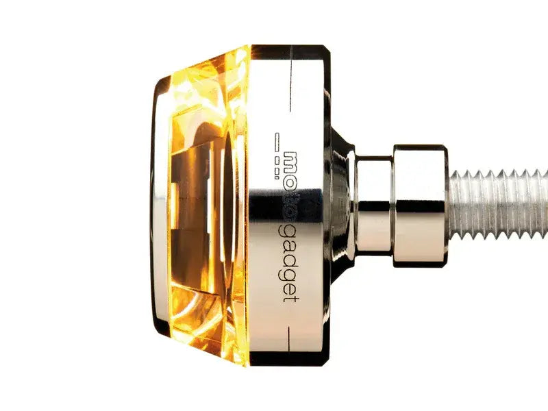 MOTOGADGET Mo.Blaze Disc LED Indicator Gehäuse Silber / Linse Klar (Stück), Vorn Links - Blinker | MOTOGADGET