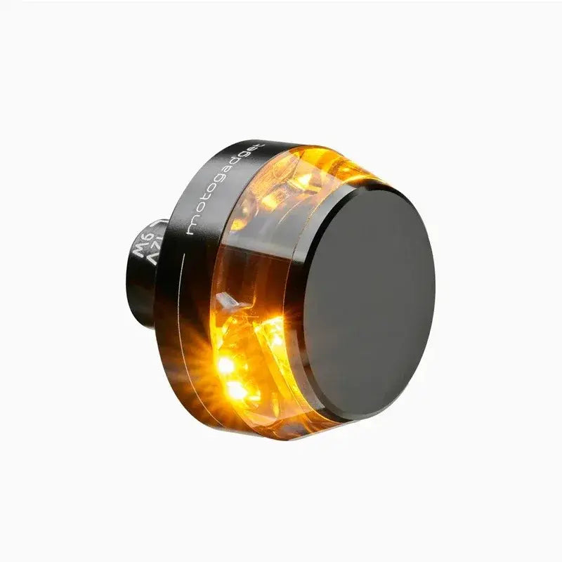 MOTOGADGET Mo.Blaze Disc Dark LED Indicator Gehäuse Schwarz / Linse Rauchgrau (Stück), Vorn Links - Blinker | MOTOGADGET