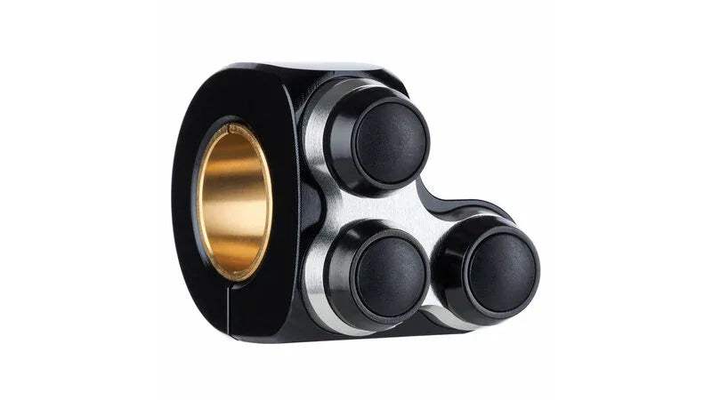 MOTOGADGET mo.switch basic Tasterarmatur, 3 Taster Schwarz/Silber - Lenkerzubehör | MOTOGADGET