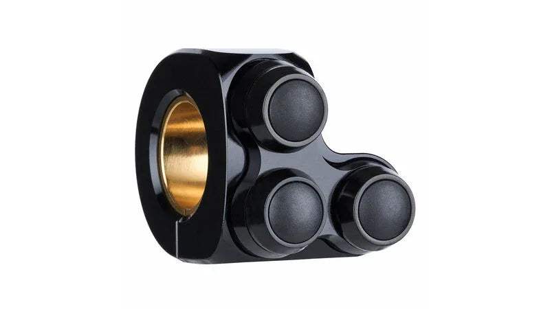 MOTOGADGET mo.switch basic Tasterarmatur, 3 Taster Schwarz/Schwarz - Lenkerzubehör | MOTOGADGET
