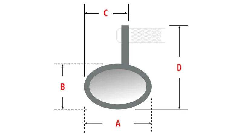 MOTOGADGET Mo.View Spy, Lenkerendenspiegel ohne Glas, rund, schwarz, ohne E-Prüfzeichen (1Stck.) - Lenkerendspiegel | MOTOGADGET
