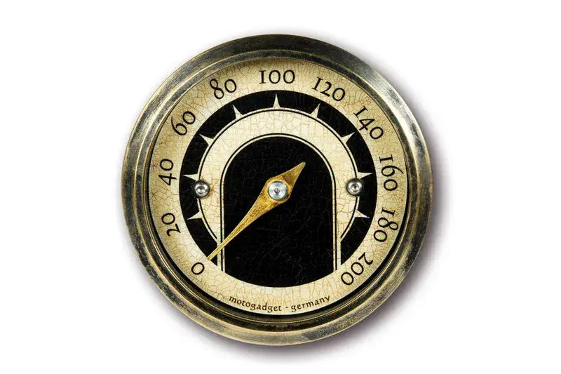 MOTOGADGET Analog Tacho mst vintage, mit Messingring - Lenkerzubehör | MOTOGADGET