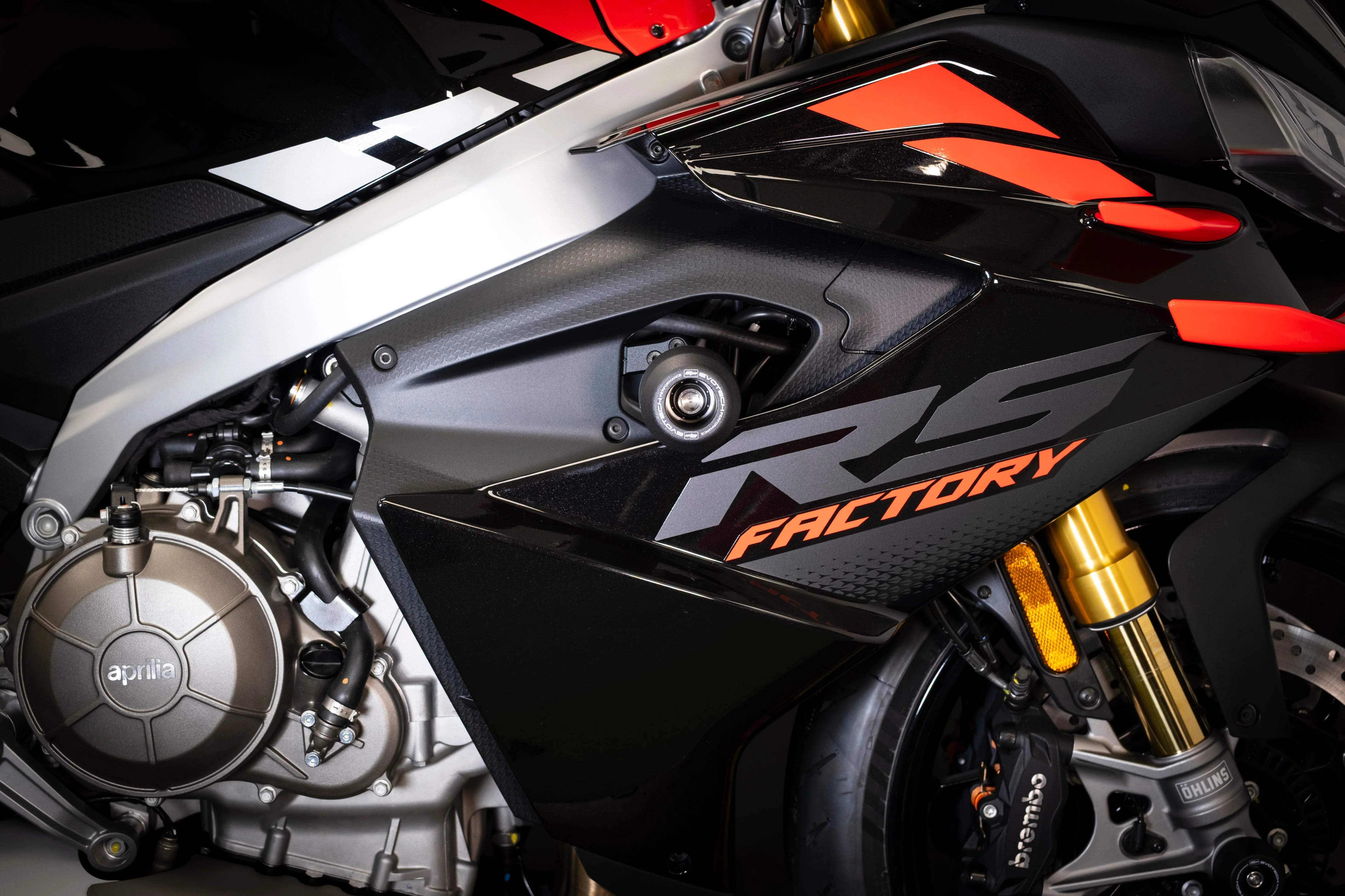 Evotech Crash Protection - Aprilia RS 660 Factory (2025+) - Sturzpads | Evotech Performance