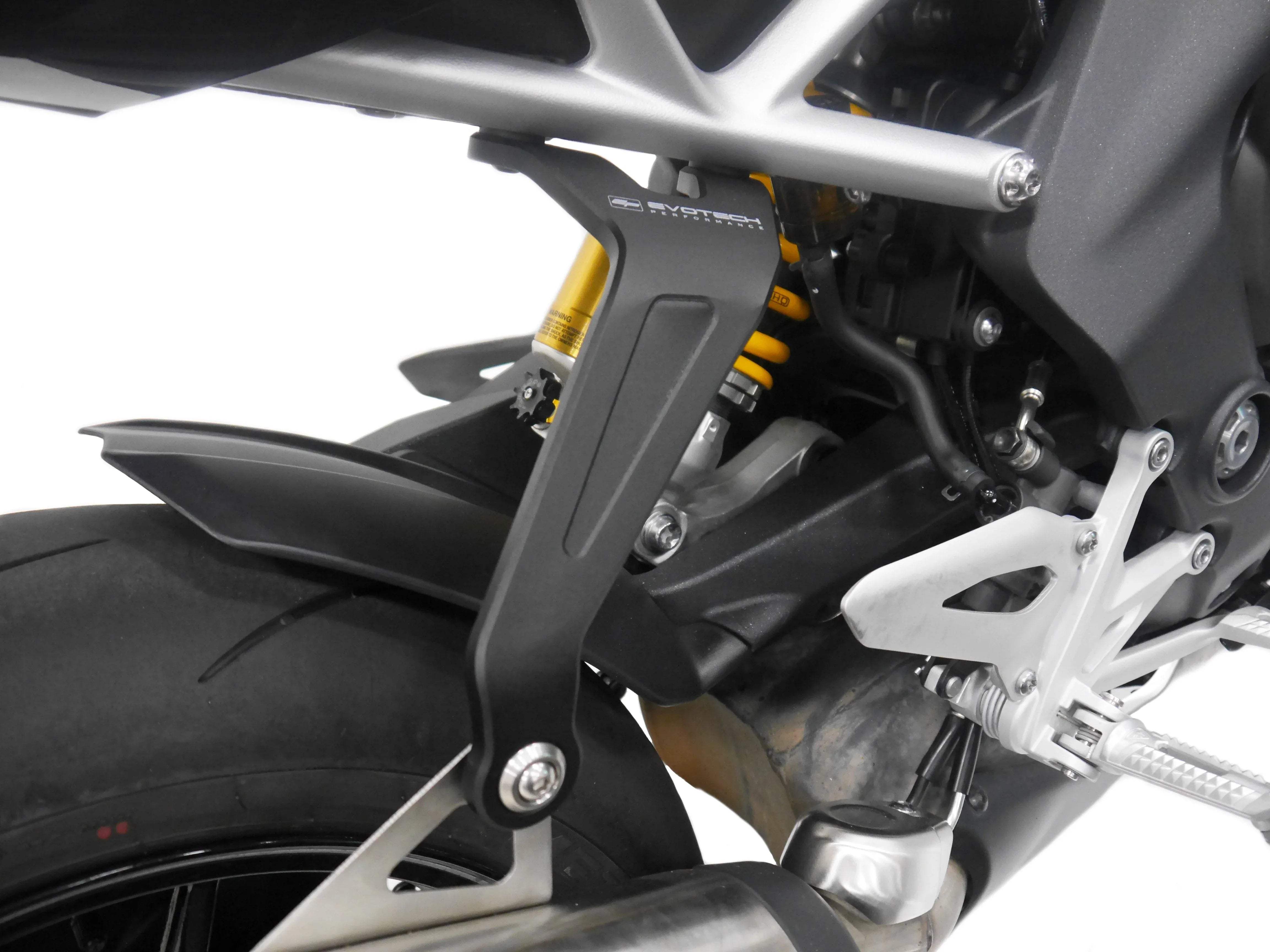 Evotech Exhaust Hanger (Black) - Triumph Speed Triple 1200 RX (2025+) - Auspuffhalterung | Evotech Performance