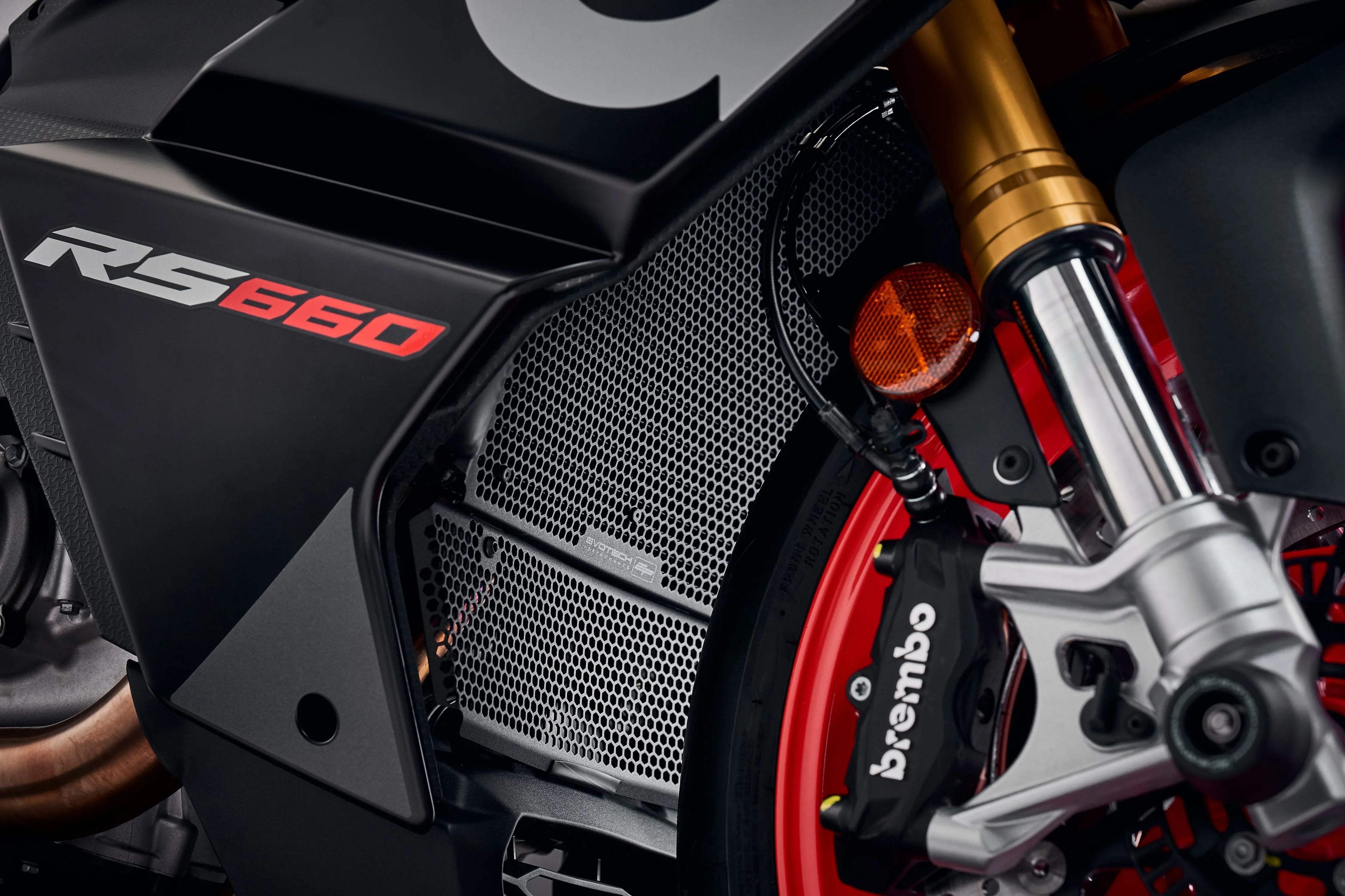 Evotech Radiator & Header Guard Set - Aprilia RS 660 (2025+) - Kühlerschutzgitter | Evotech Performance