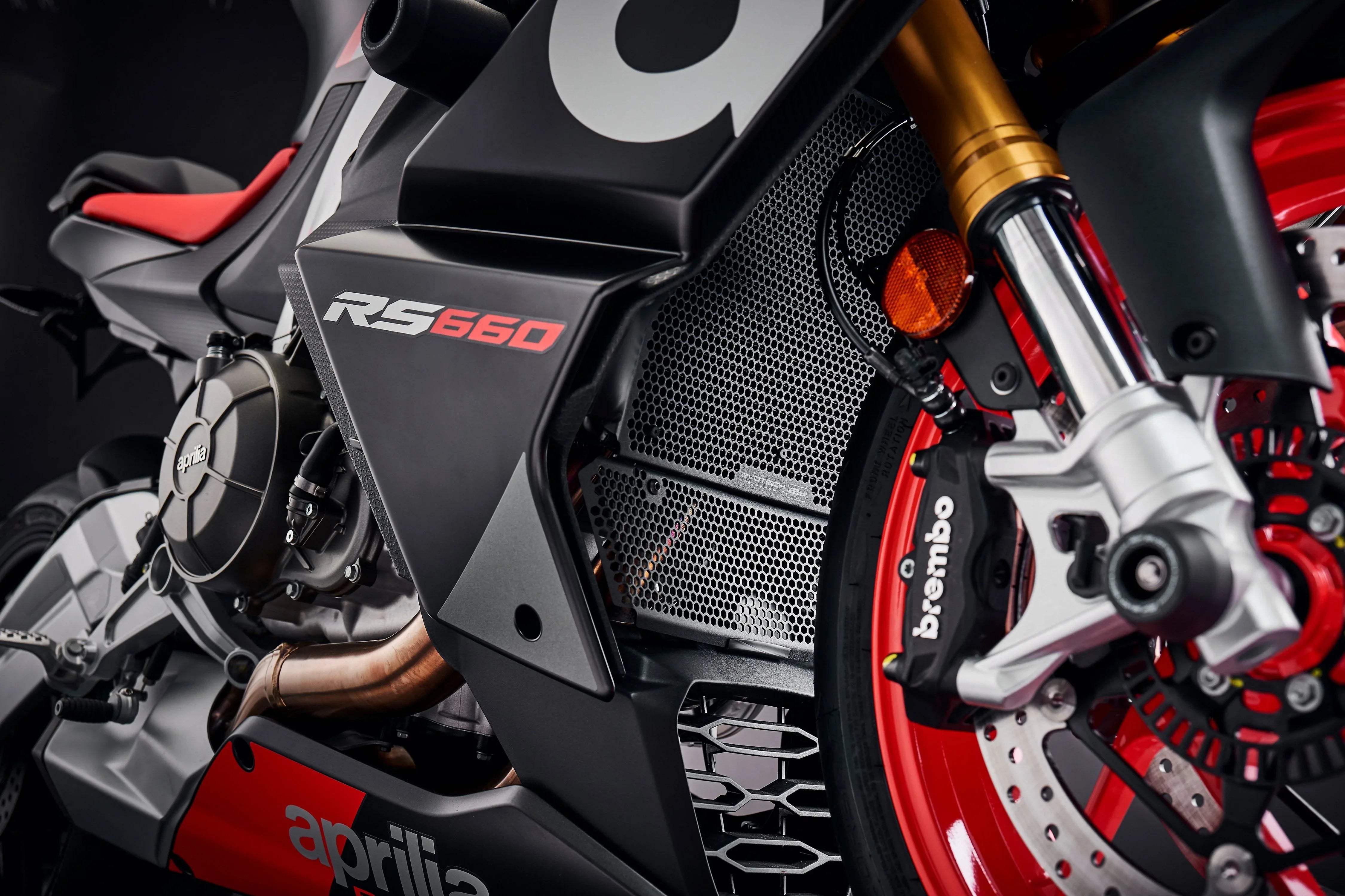 Evotech Radiator & Header Guard Set - Aprilia RS 660 (2025+) - Kühlerschutzgitter | Evotech Performance