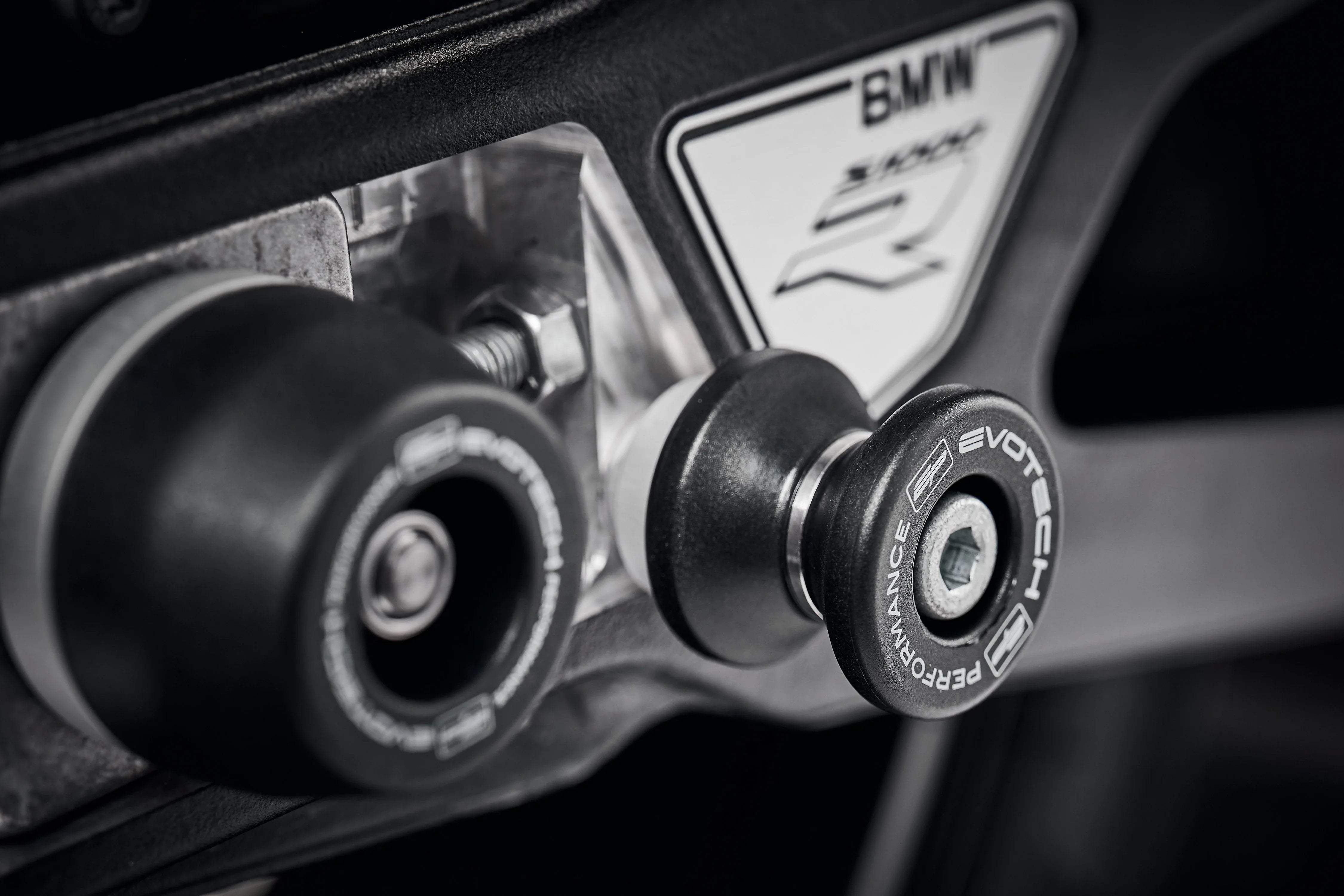 Evotech Paddock Stand Bobbins - BMW S 1000 R (2021 - 2024) - Alu Bobbins | Evotech Performance