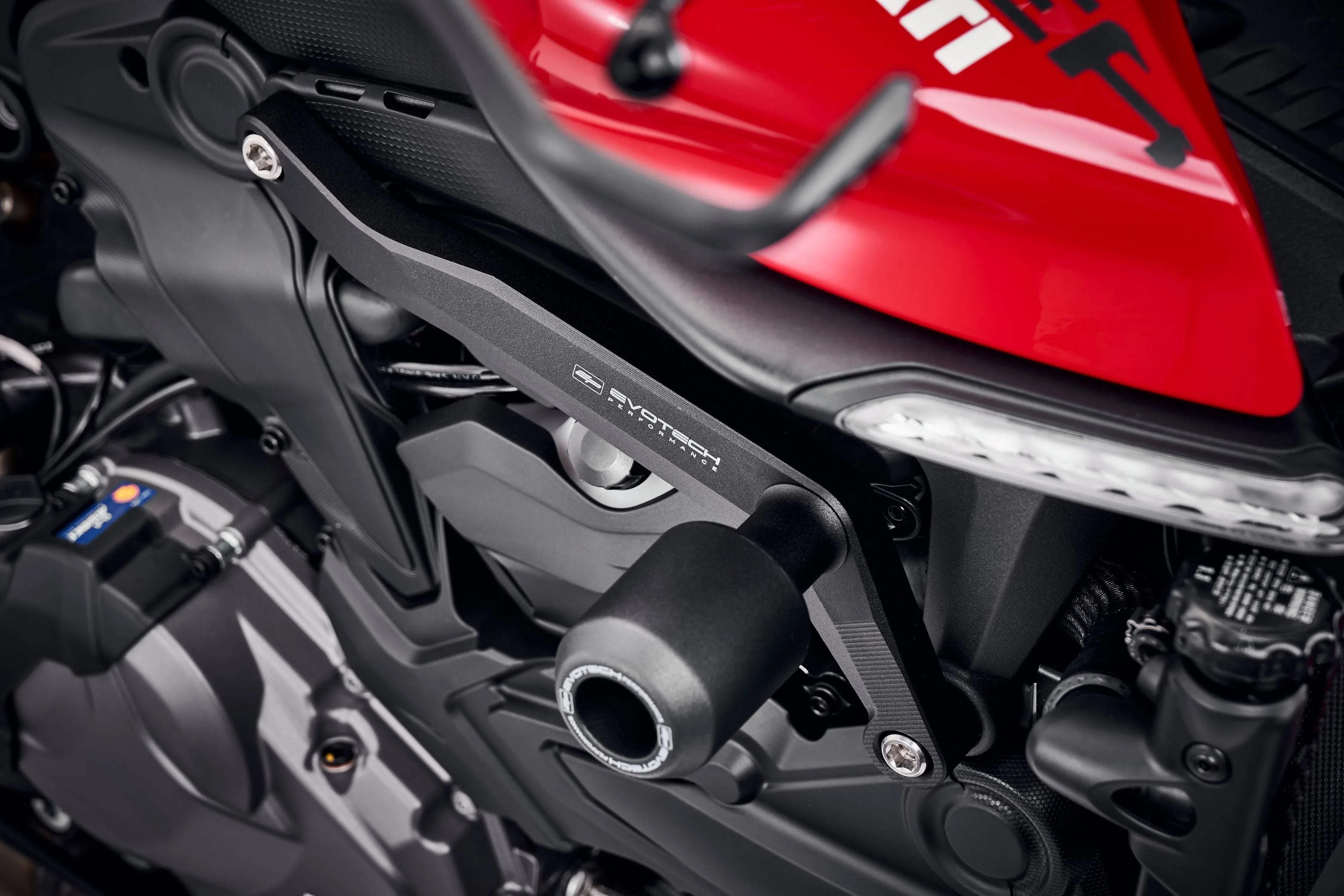 Evotech Ducati Monster 950 Frame Crash Protection (2021+) - Sturzpads | Evotech Performance