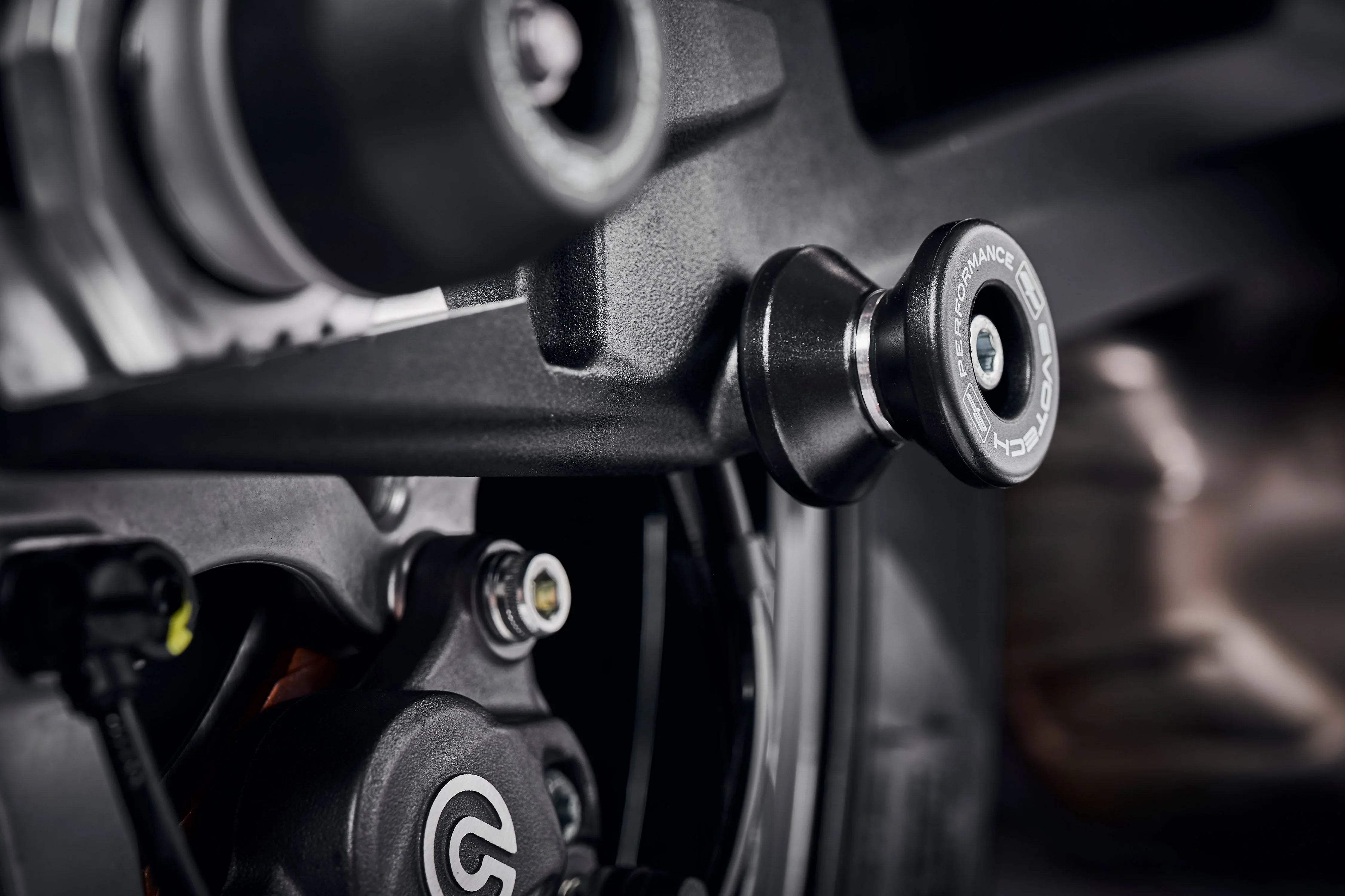Evotech Paddock Stand Bobbins - Ducati Panigale V2 (2025+) - Alu Bobbins | Evotech Performance