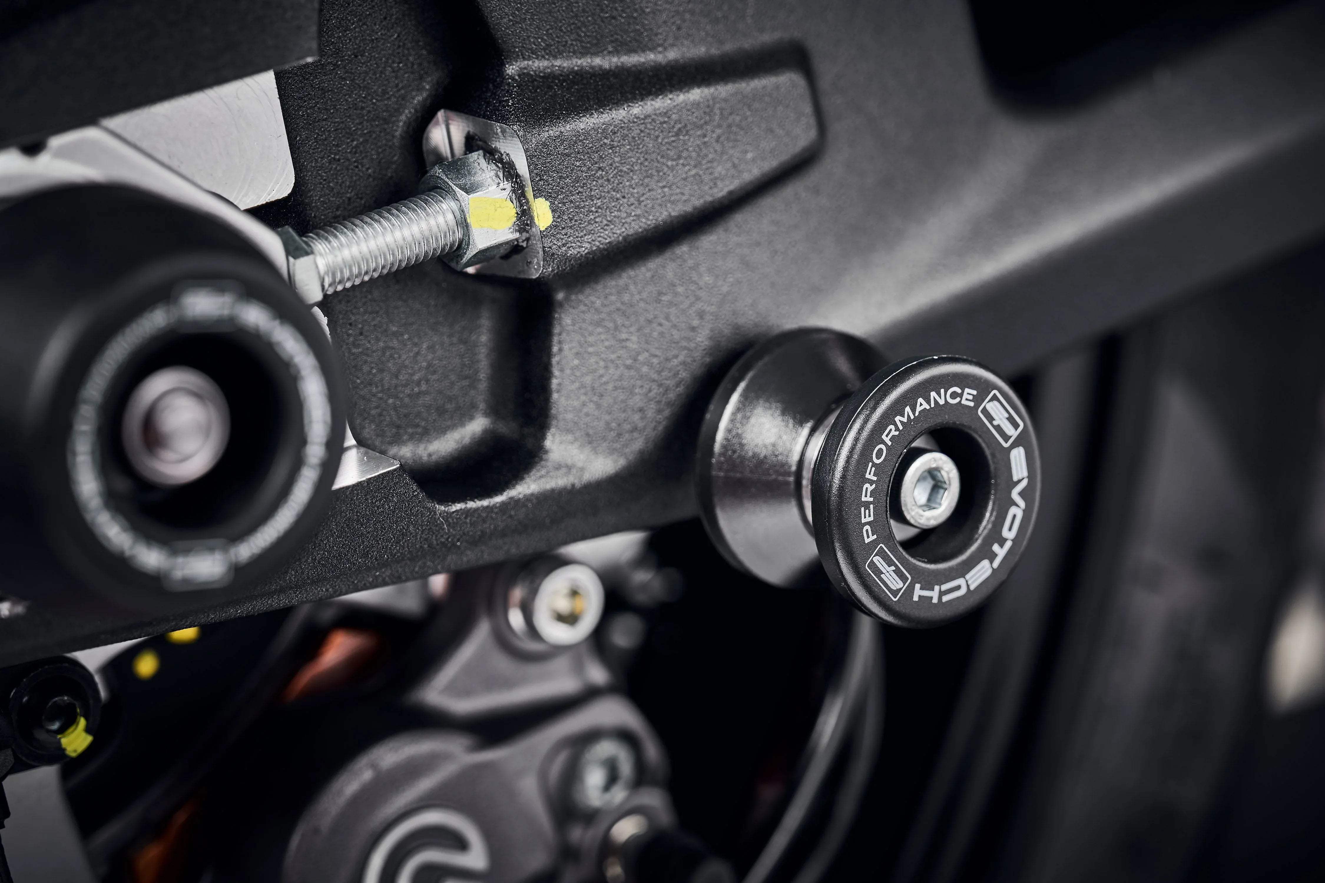 Evotech Performance Paddock Stand Bobbins - Ducati Monster 950 SP (2023+) - Alu Bobbins | Evotech Performance