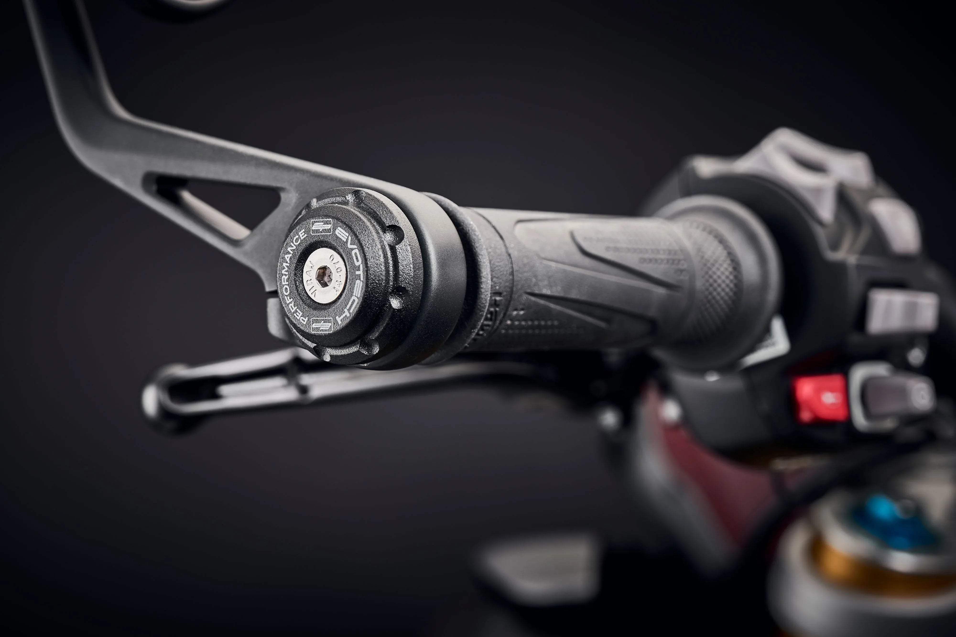 Evotech Bar End Weights for OE handlebar end mirrors - Triumph Speed Triple RS (2018-2020) - Lenkerendgewichte | Evotech Performance