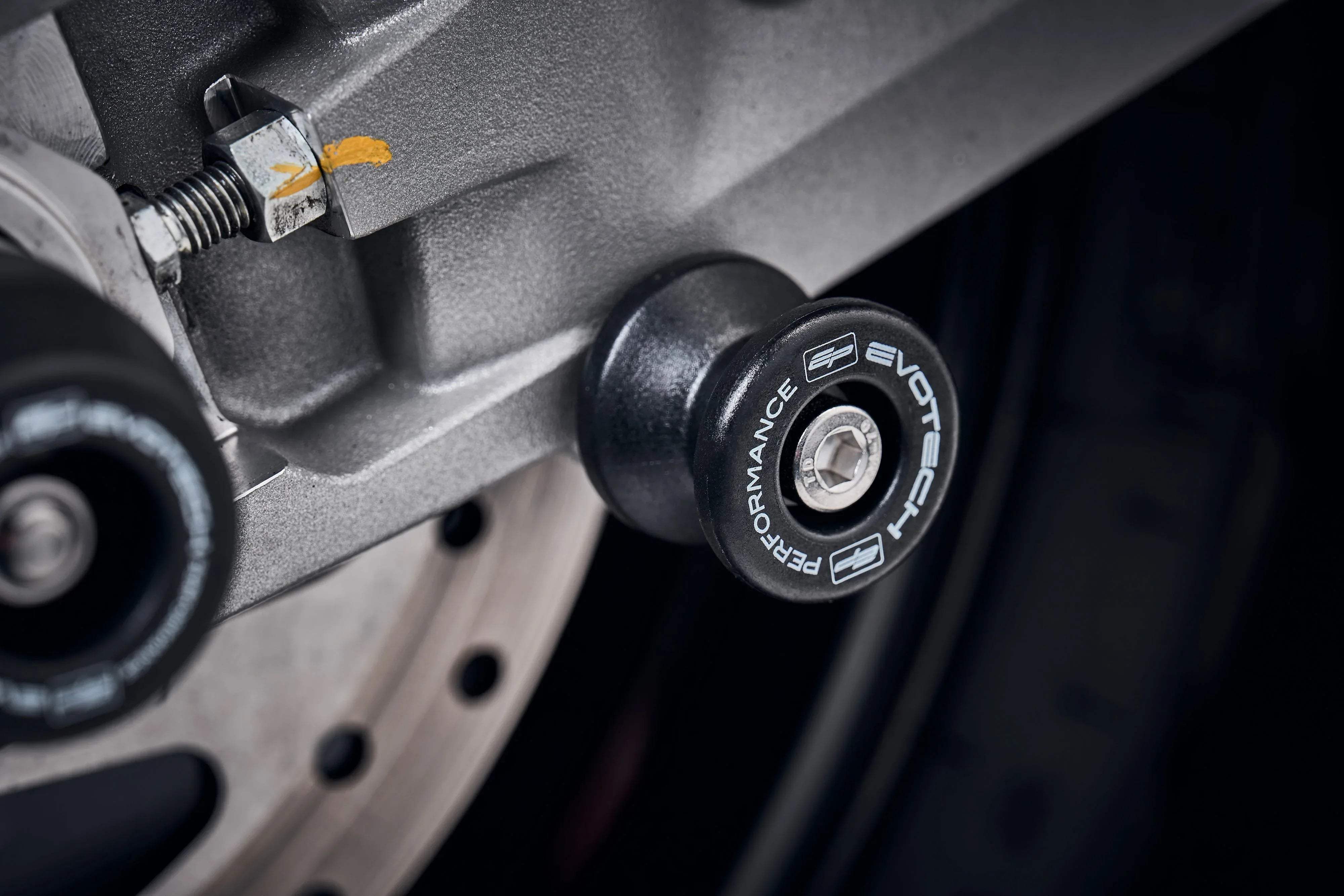 Evotech Performance Paddock Stand Bobbins - Ducati Multistrada V4 Rally (2023 - 2024) - Alu Bobbins | Evotech Performance
