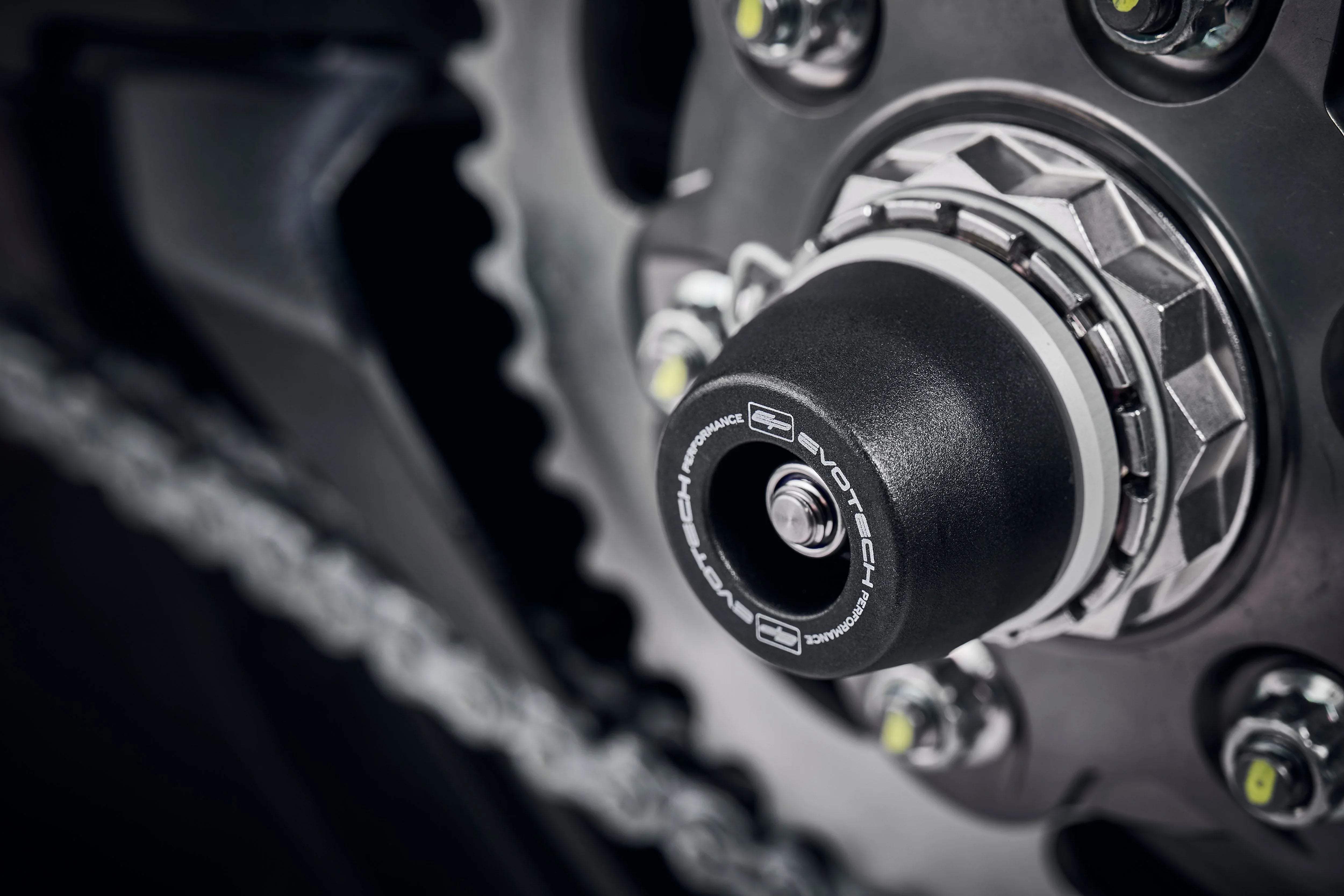 Evotech Performance Rear Spindle Bobbins - Ducati Streetfighter V2 (2022 - 2024) - Spindle Bobbins | Evotech Performance