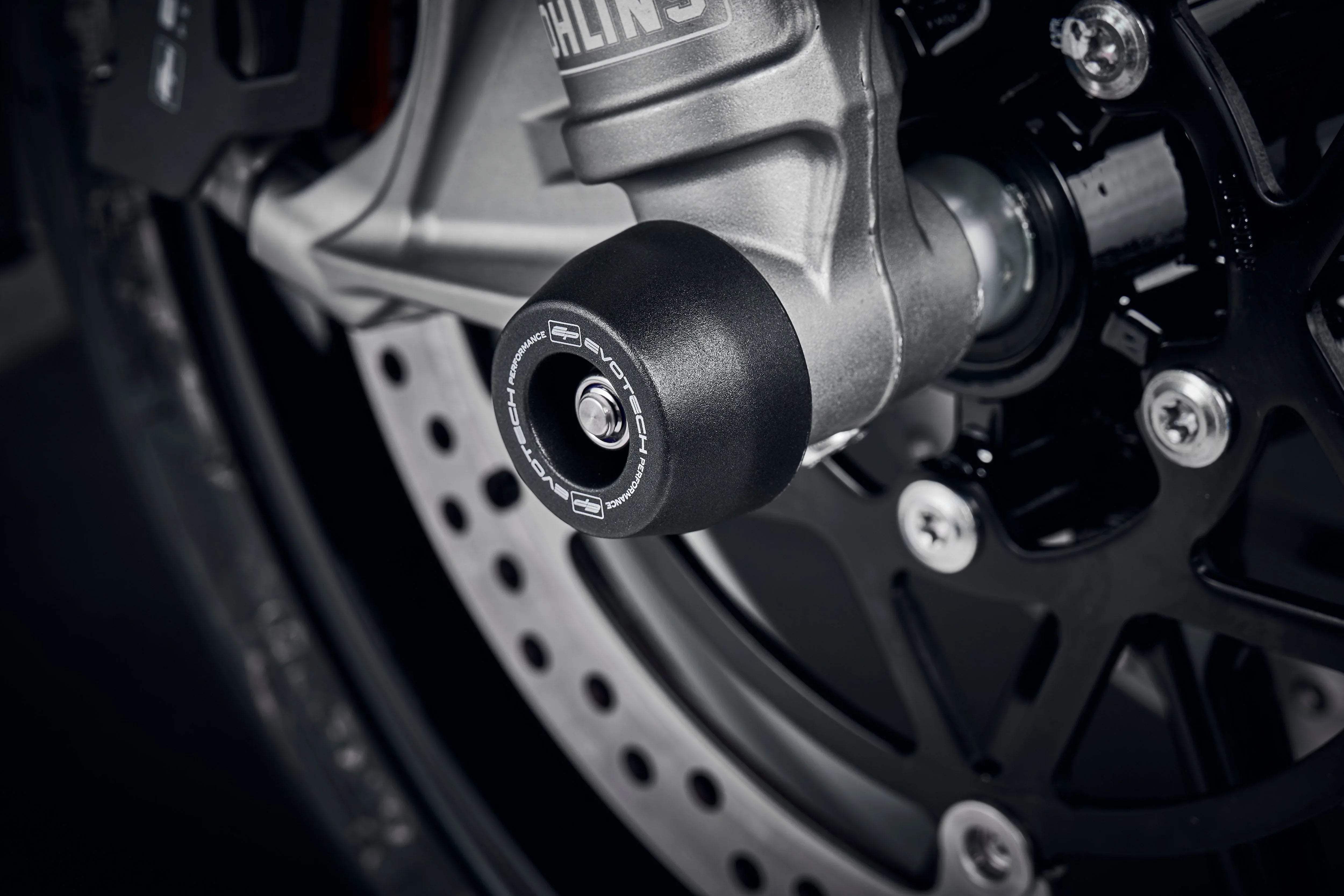 Evotech Performance Front Spindle Bobbins - Triumph Speed Triple 1200 RR (2022+) - Spindle Bobbins | Evotech Performance