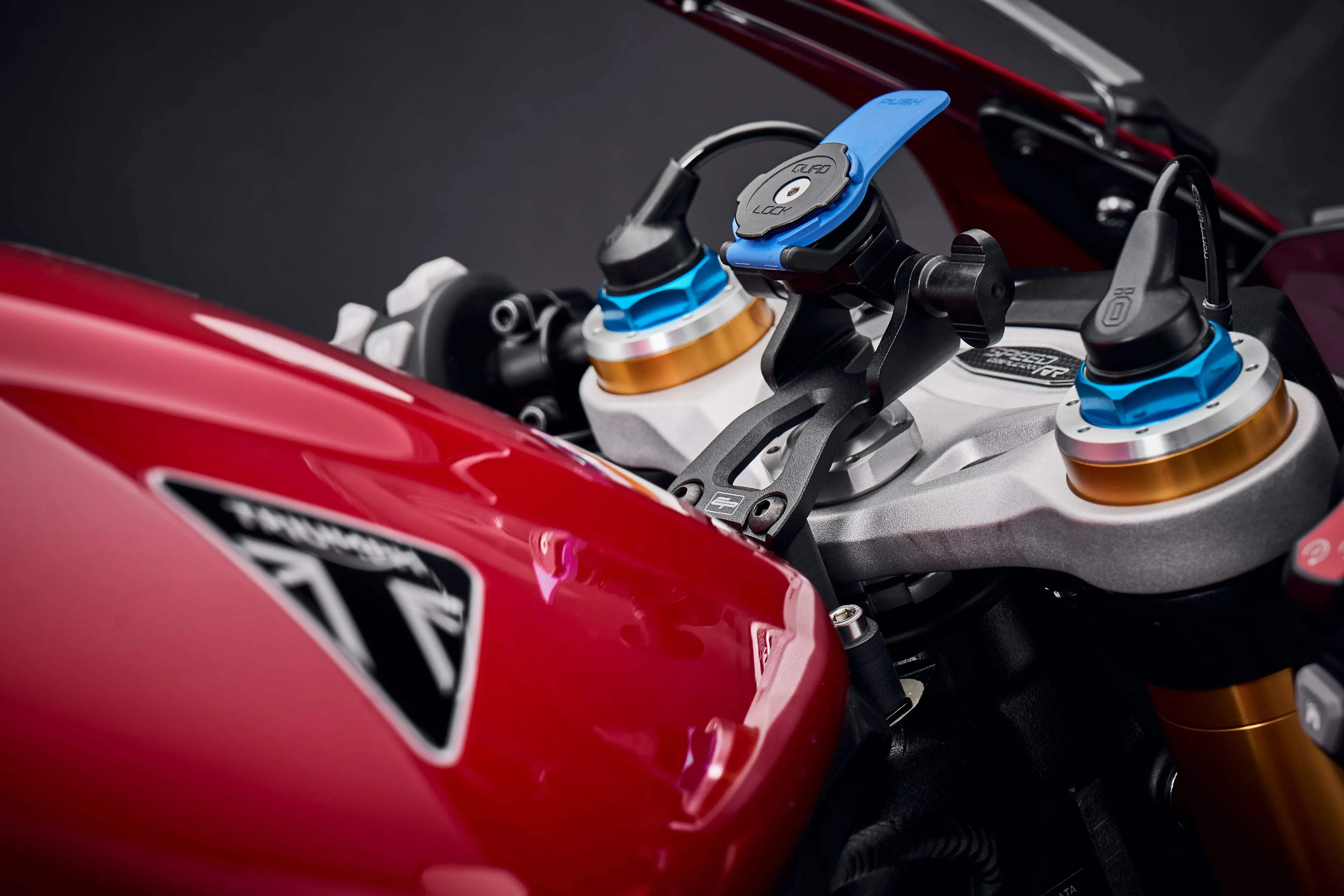 Evotech Performance Quad Lock Compatible Mount - Triumph Speed Triple 1200 RR (2022+) - Halterung Quad Lock | Evotech Performance