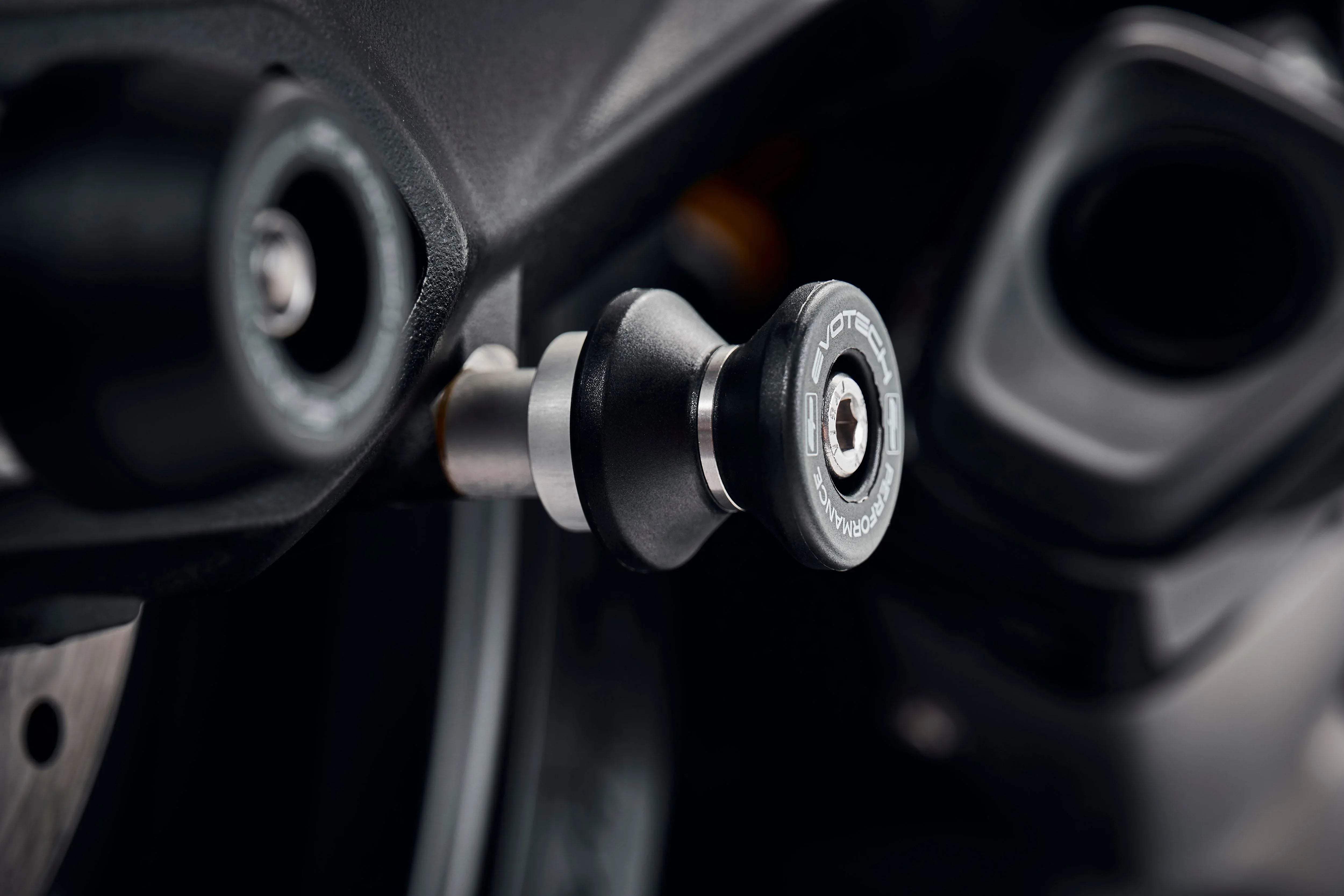 Evotech Paddock Stand Bobbins - Triumph Street Triple RS (2017-2019) - Alu Bobbins | Evotech Performance