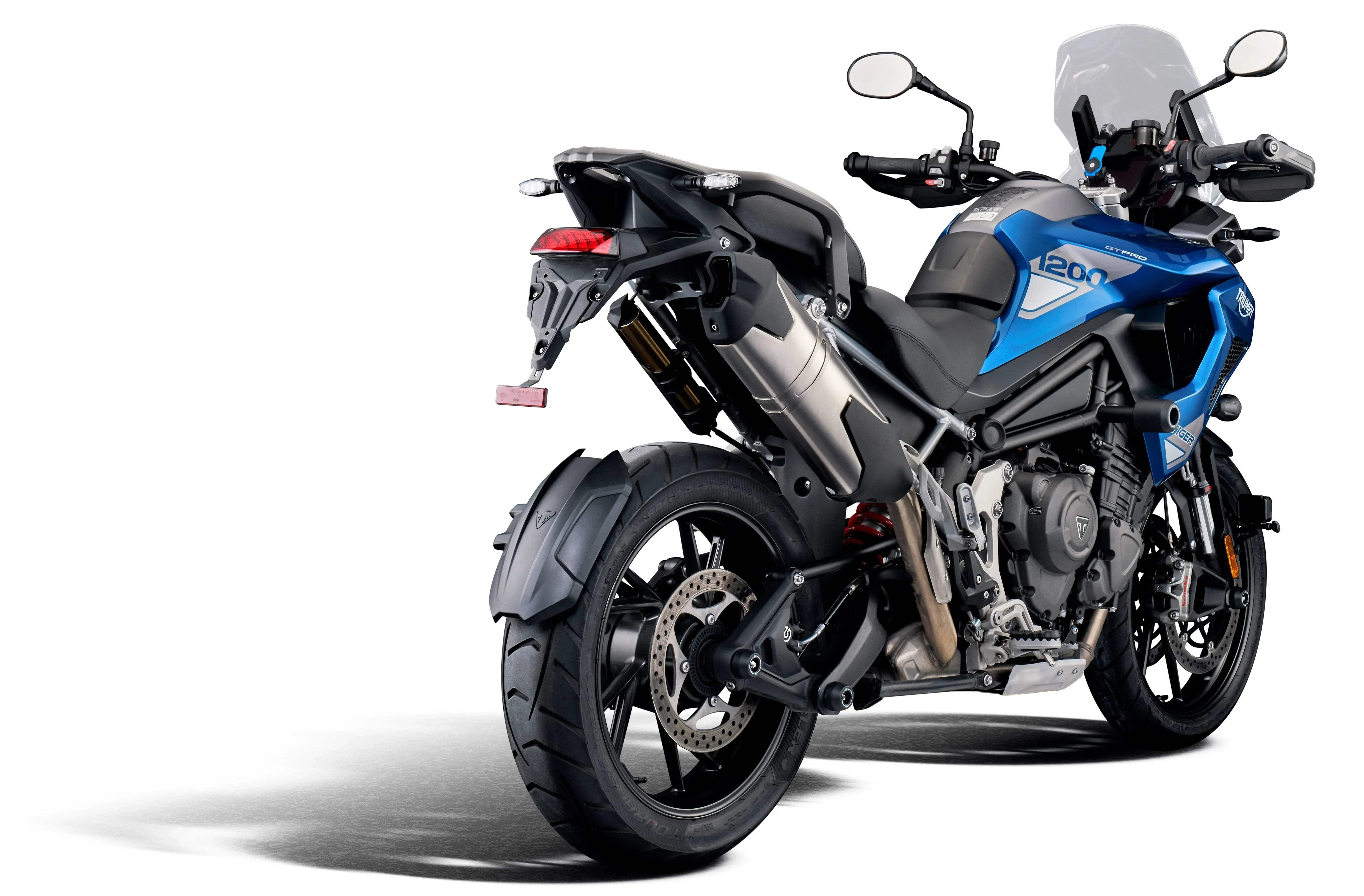 Evotech Performance Swingarm Protection - Triumph Tiger 1200 GT Pro (2022+) - Spindle Bobbins | Evotech Performance