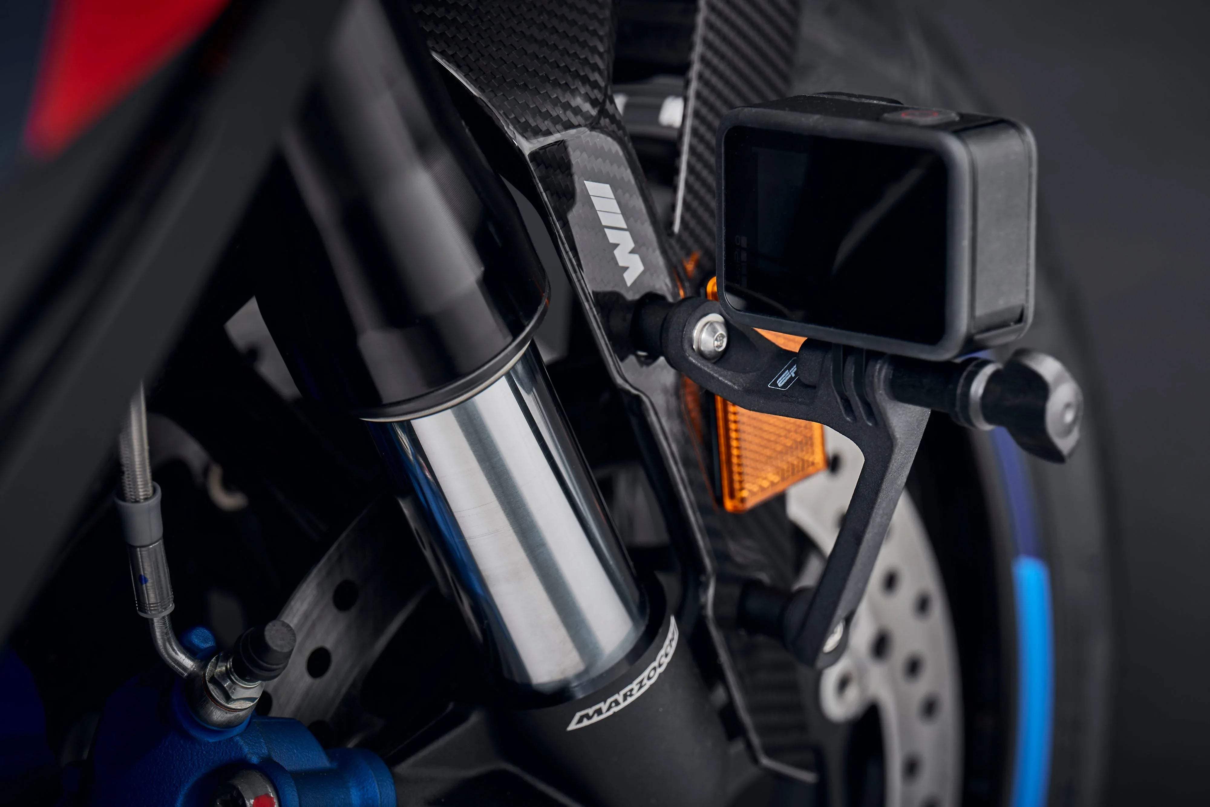 Evotech Performance Action / Safety Camera Front Mudguard Mount - BMW S 1000 RR (2019-2022) - Action Cam Halterung | Evotech Performance