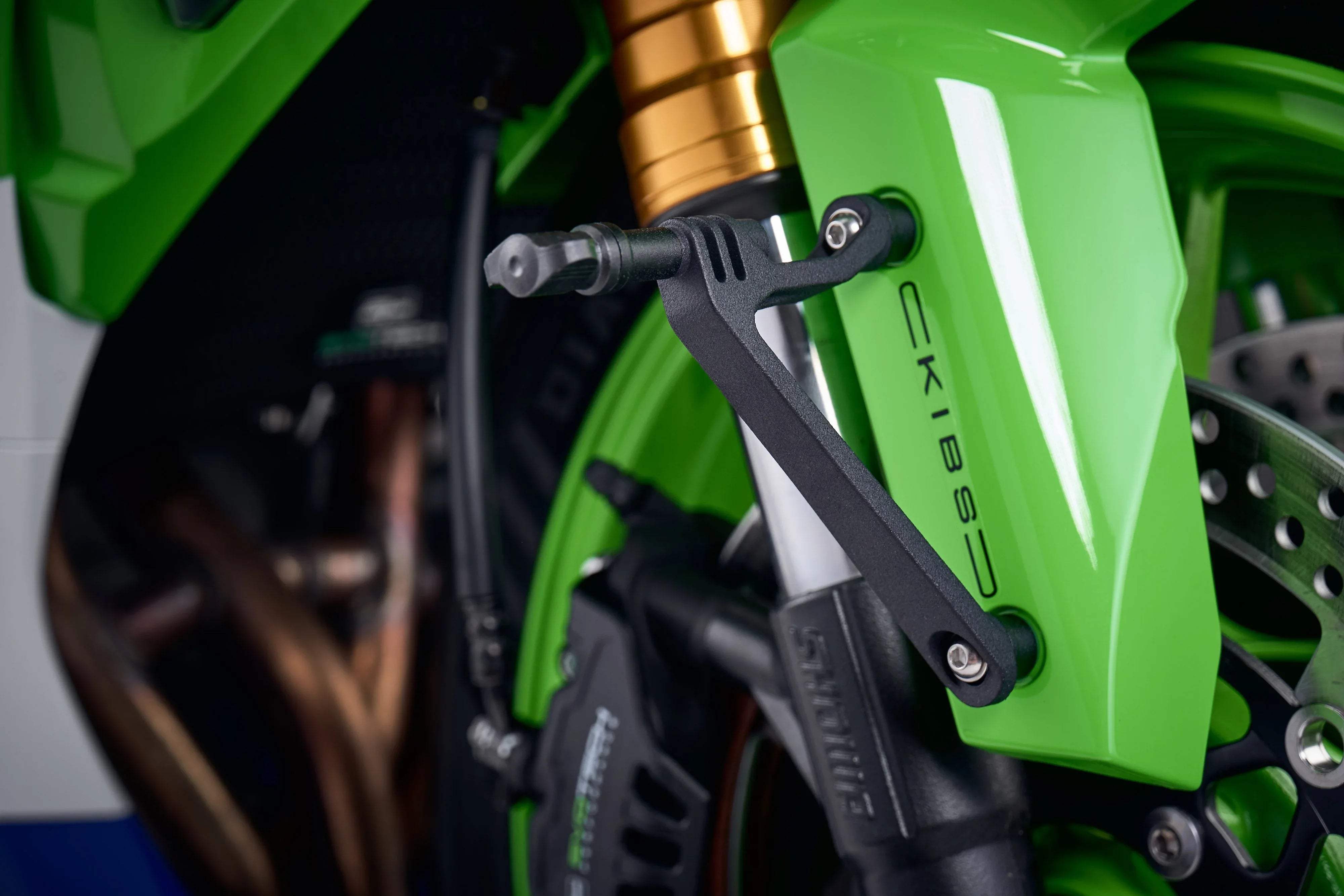 Evotech Performance Action / Safety Camera Front Mudguard Mount - Kawasaki ZX-10R Performance (2019 - 2020) - Action Cam Halterung | Evotech Performance