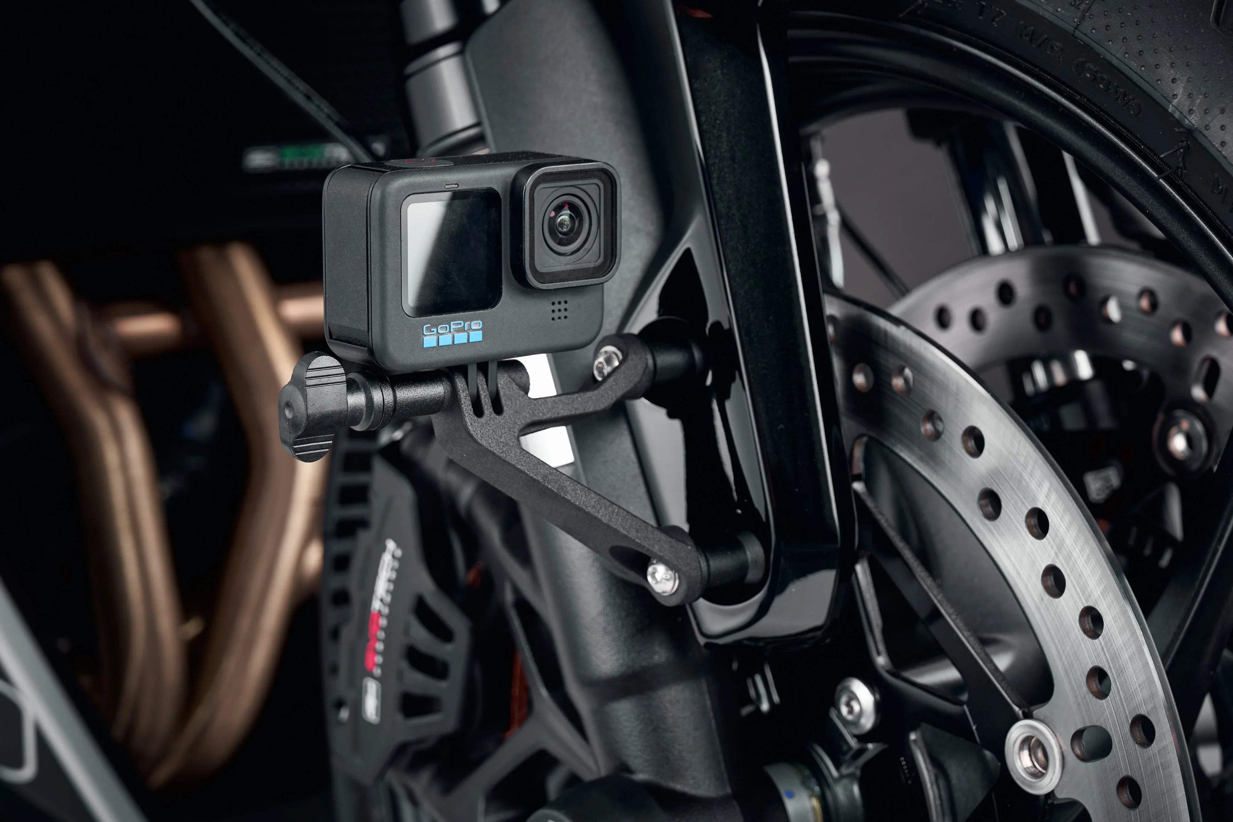 Evotech Action / Safety Camera Front Mudguard Mount - Yamaha Tracer 7 (2025+) - Action Cam Halterung | Evotech Performance