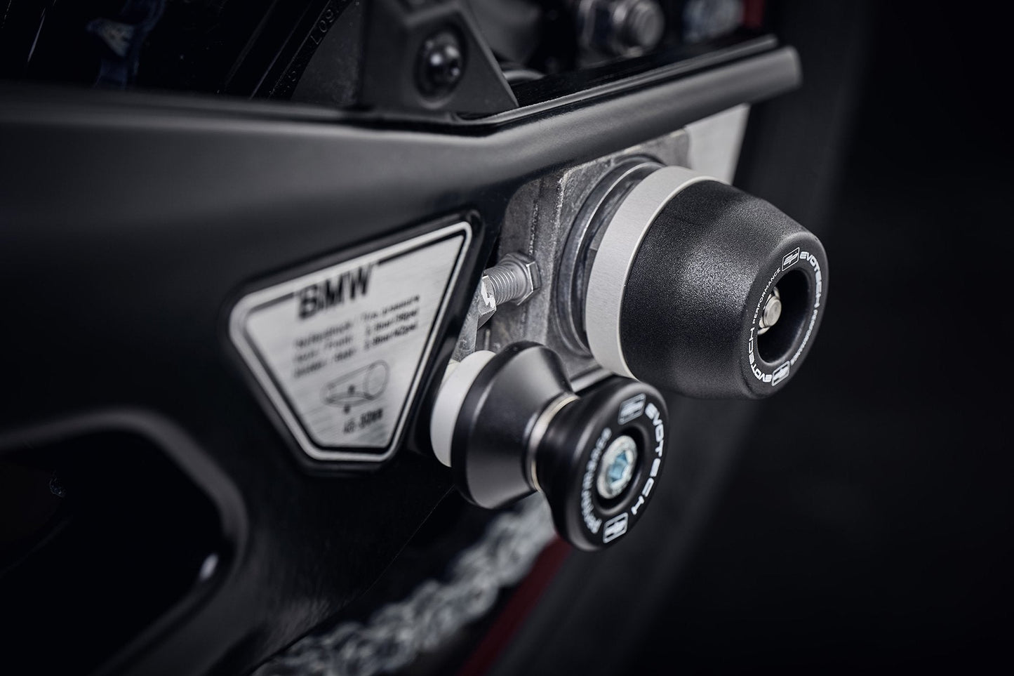 Evotech Performance Rear Spindle Bobbins BMW S 1000 RR 2019-2022