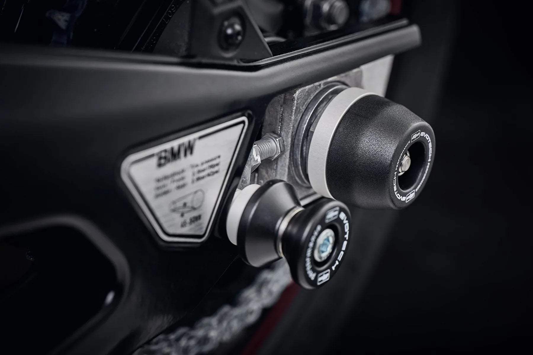 Evotech Rear Spindle Bobbins - BMW S 1000 RR Motorsport (2019-2022) - Spindle Bobbins | Evotech Performance
