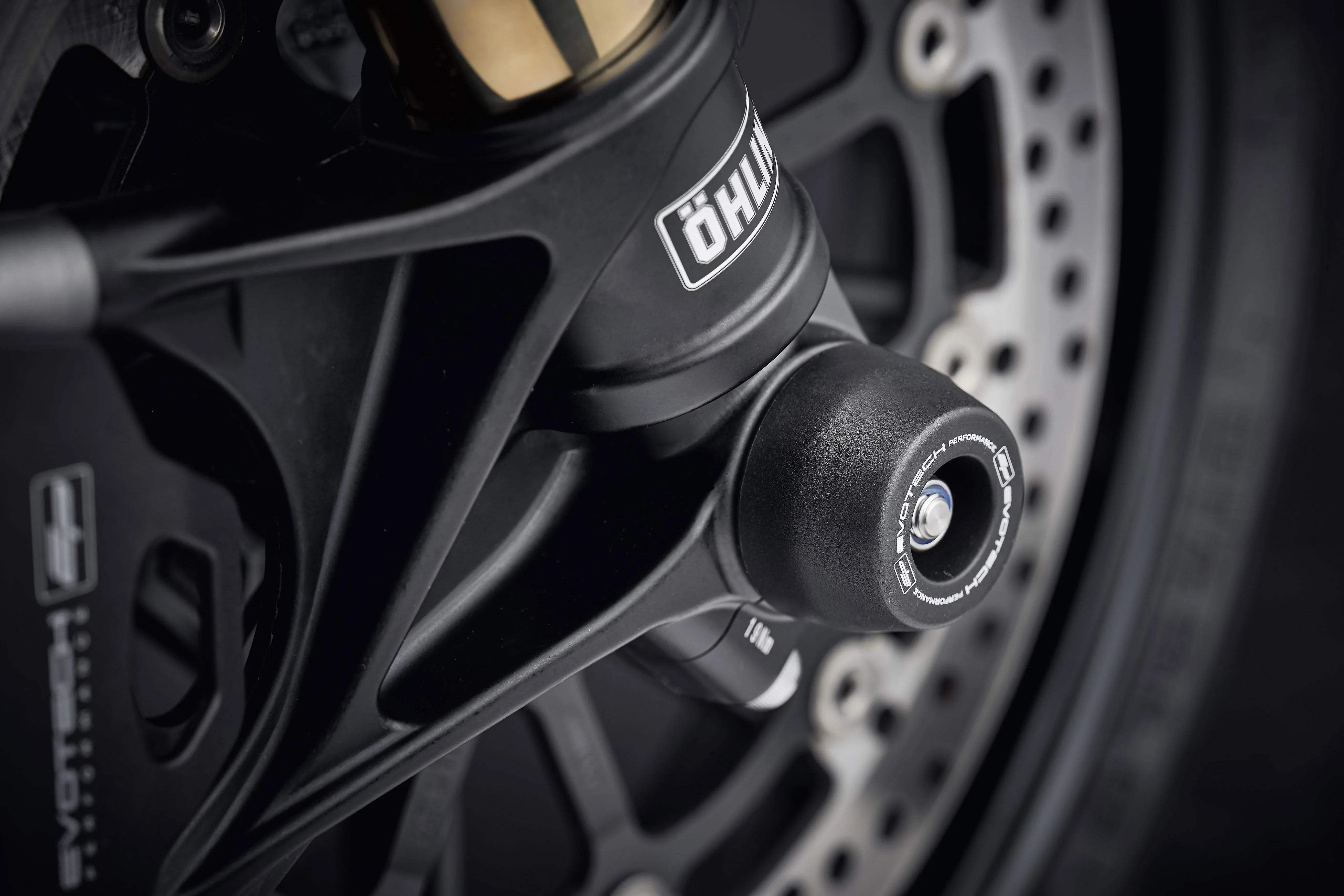 Evotech Front Spindle Bobbins - Ducati Diavel 1260 Lamborghini (2021) - Spindle Bobbins | Evotech Performance