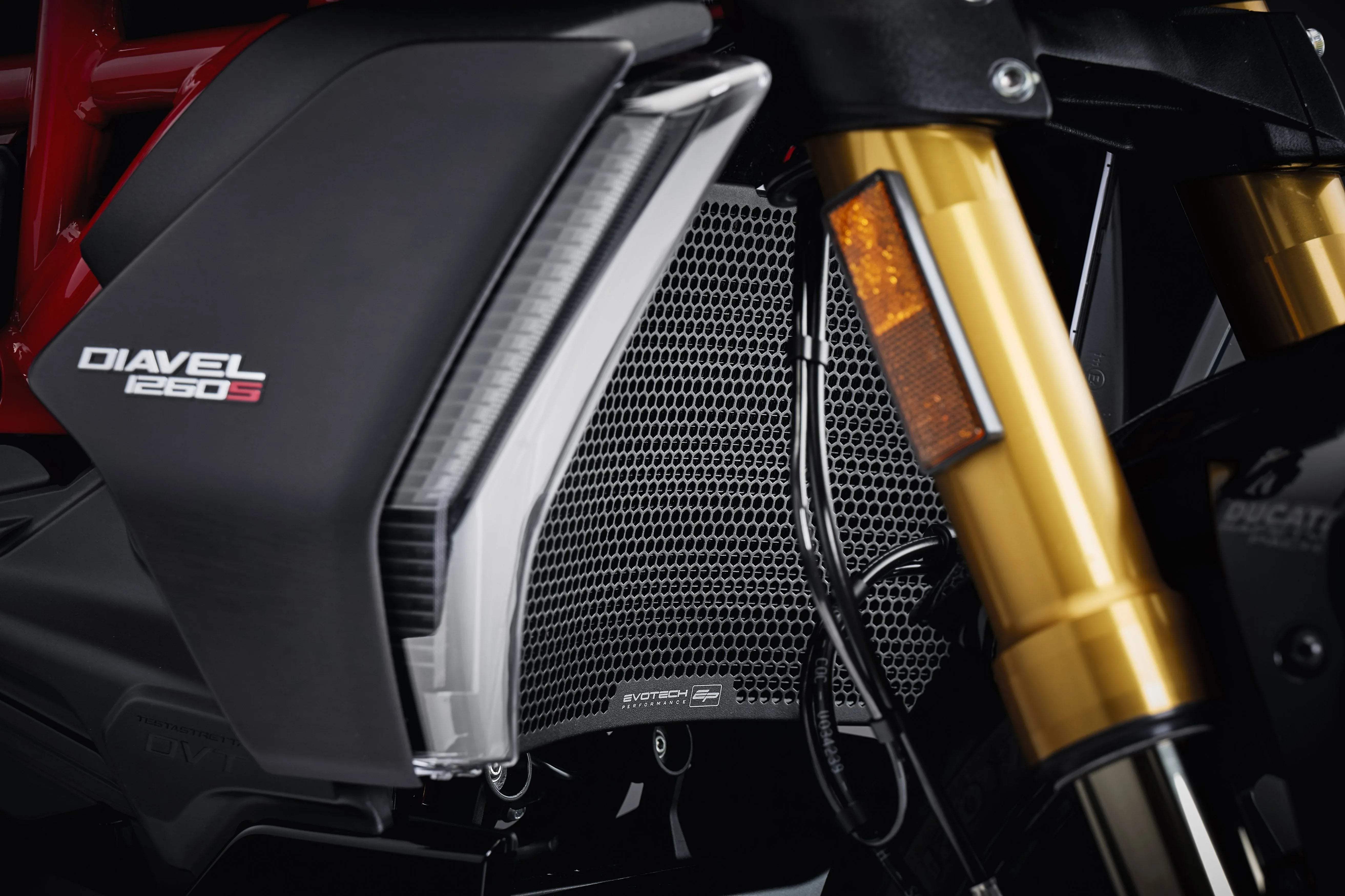 Evotech Ducati Diavel 1260 Radiator and Oil Cooler Guard Set (2019 - 2022) - Kühlerschutzgitter | Evotech Performance