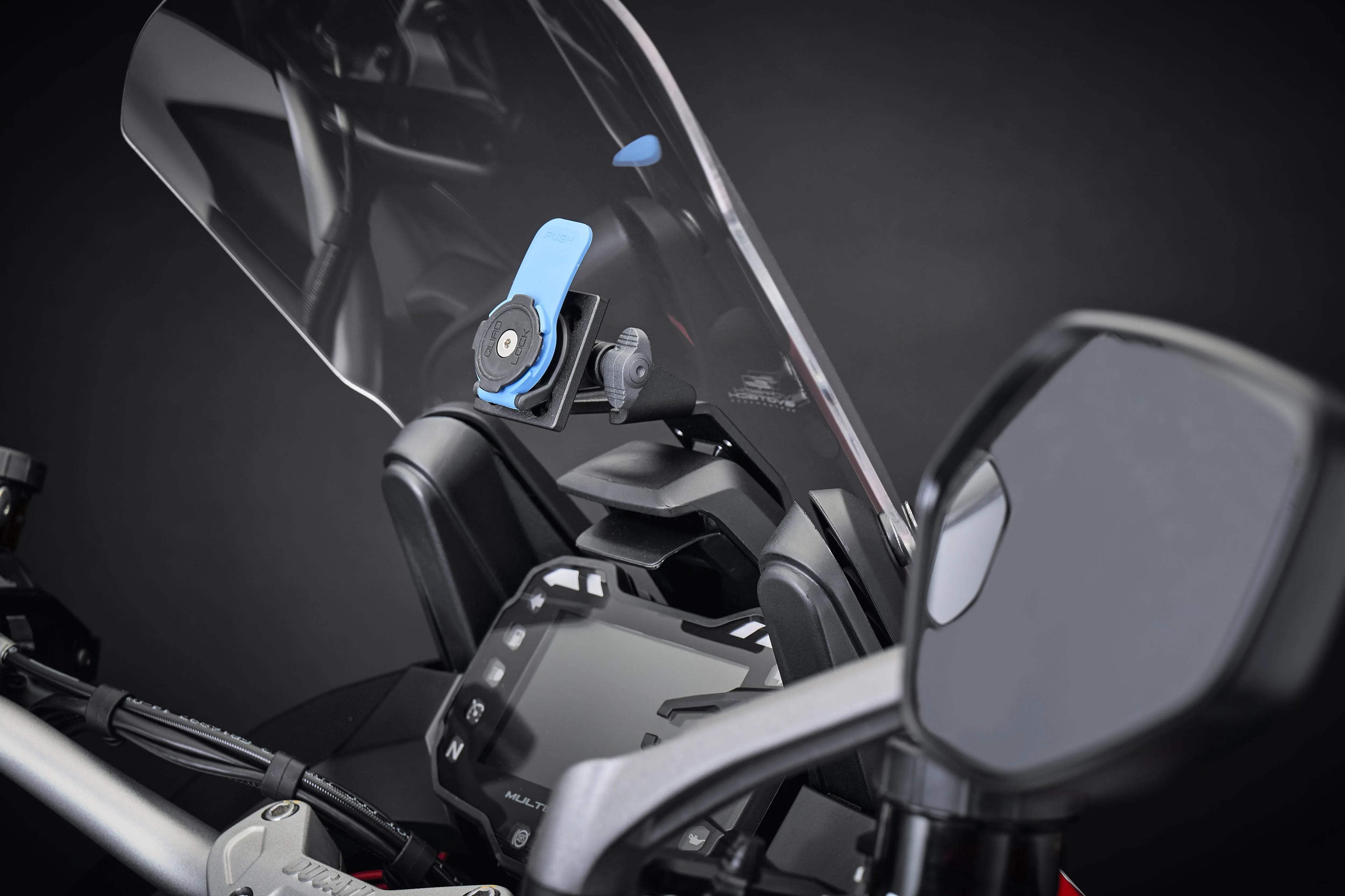 Evotech Performance Quad Lock Compatible Mount - Ducati Multistrada V2 (2022 - 2024) - Halterung Quad Lock | Evotech Performance