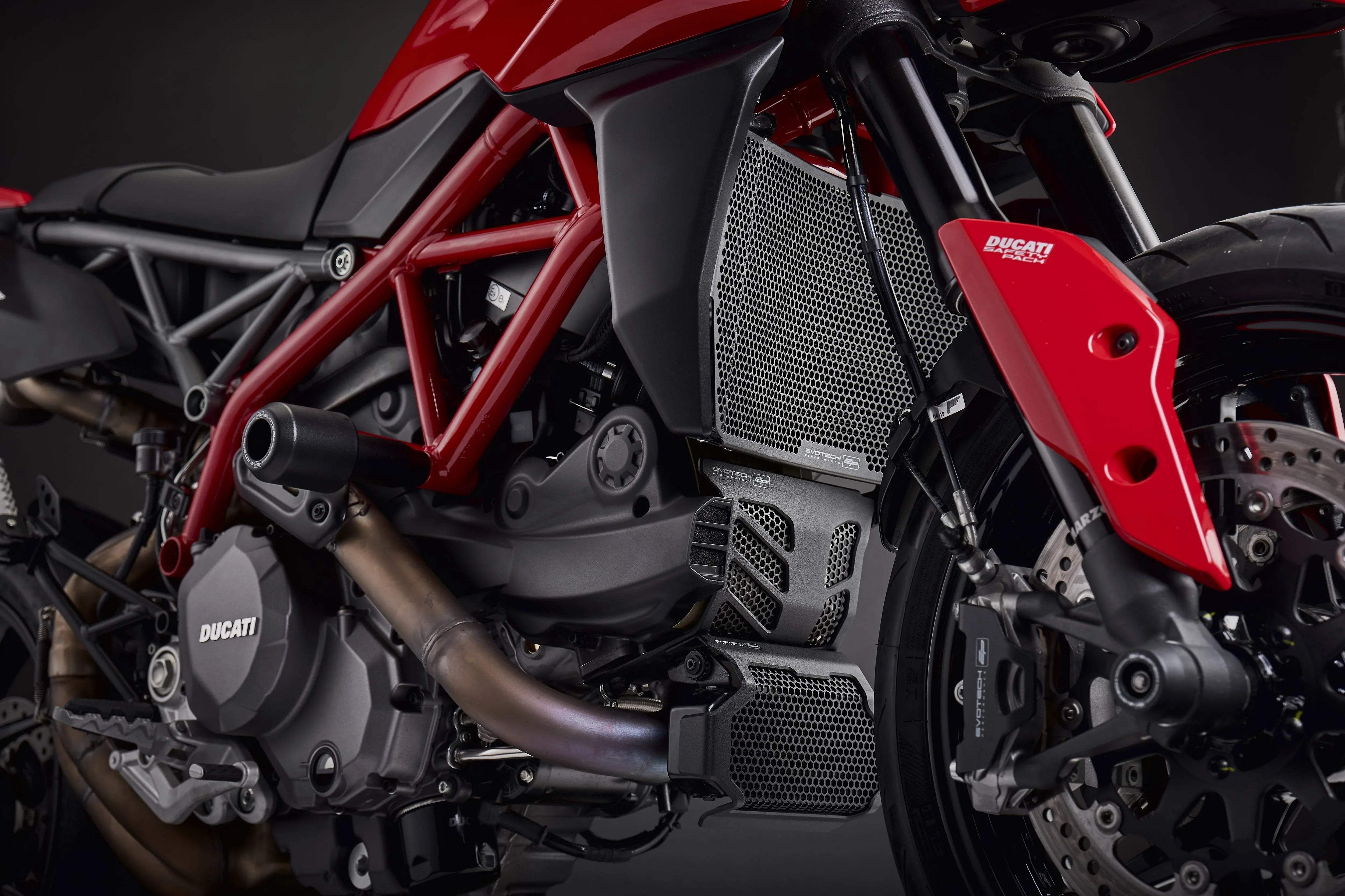 Evotech Ducati Hypermotard 950 SP Radiator & Engine And Oil Cooler Guard Set (2019+) - Kühlerschutzgitter | Evotech Performance