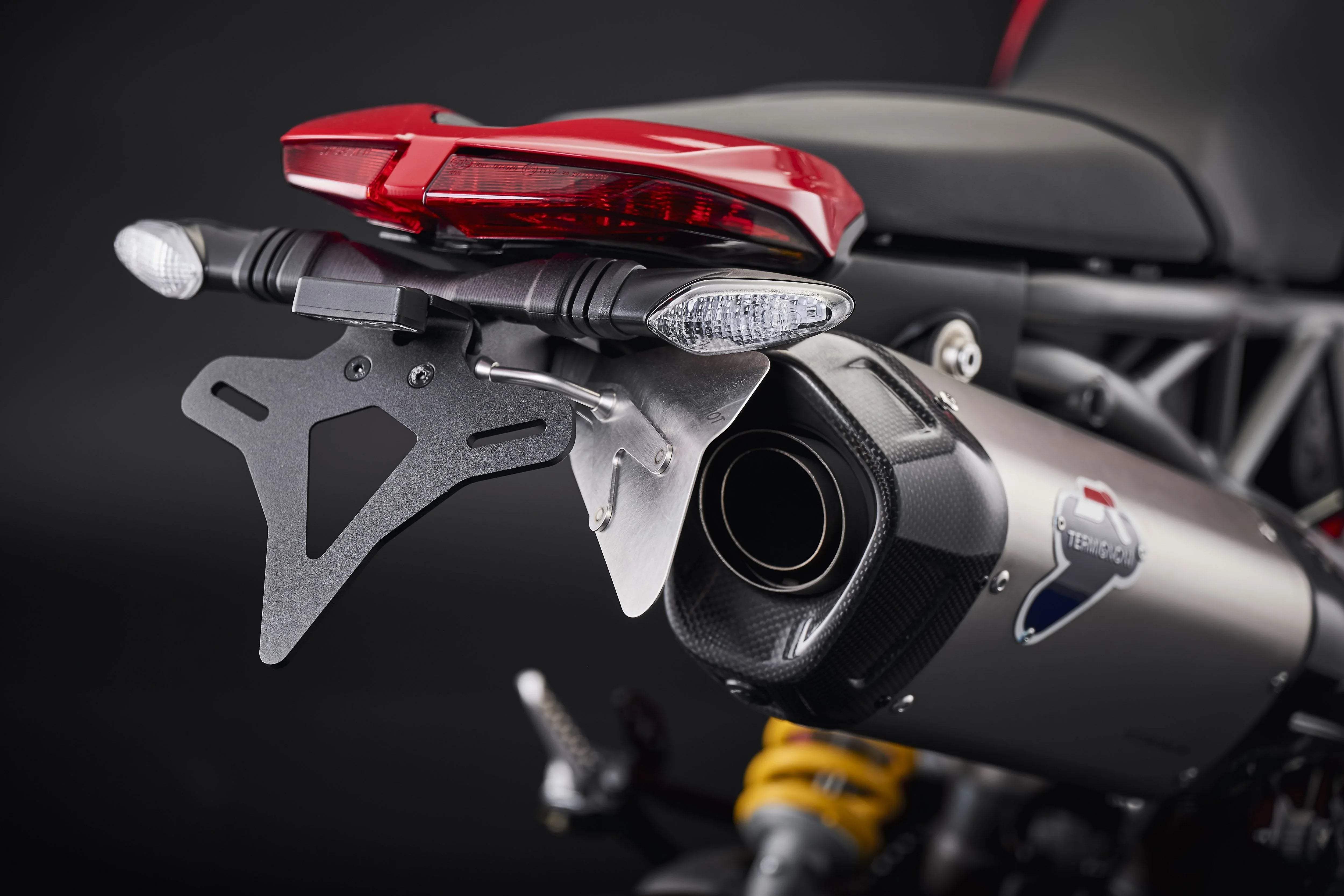 Evotech Ducati Hypermotard 950 Tail Tidy (2019+) (Termignoni Single Race Exhaust Compatible) - Kennzeichenhalter | Evotech Performance