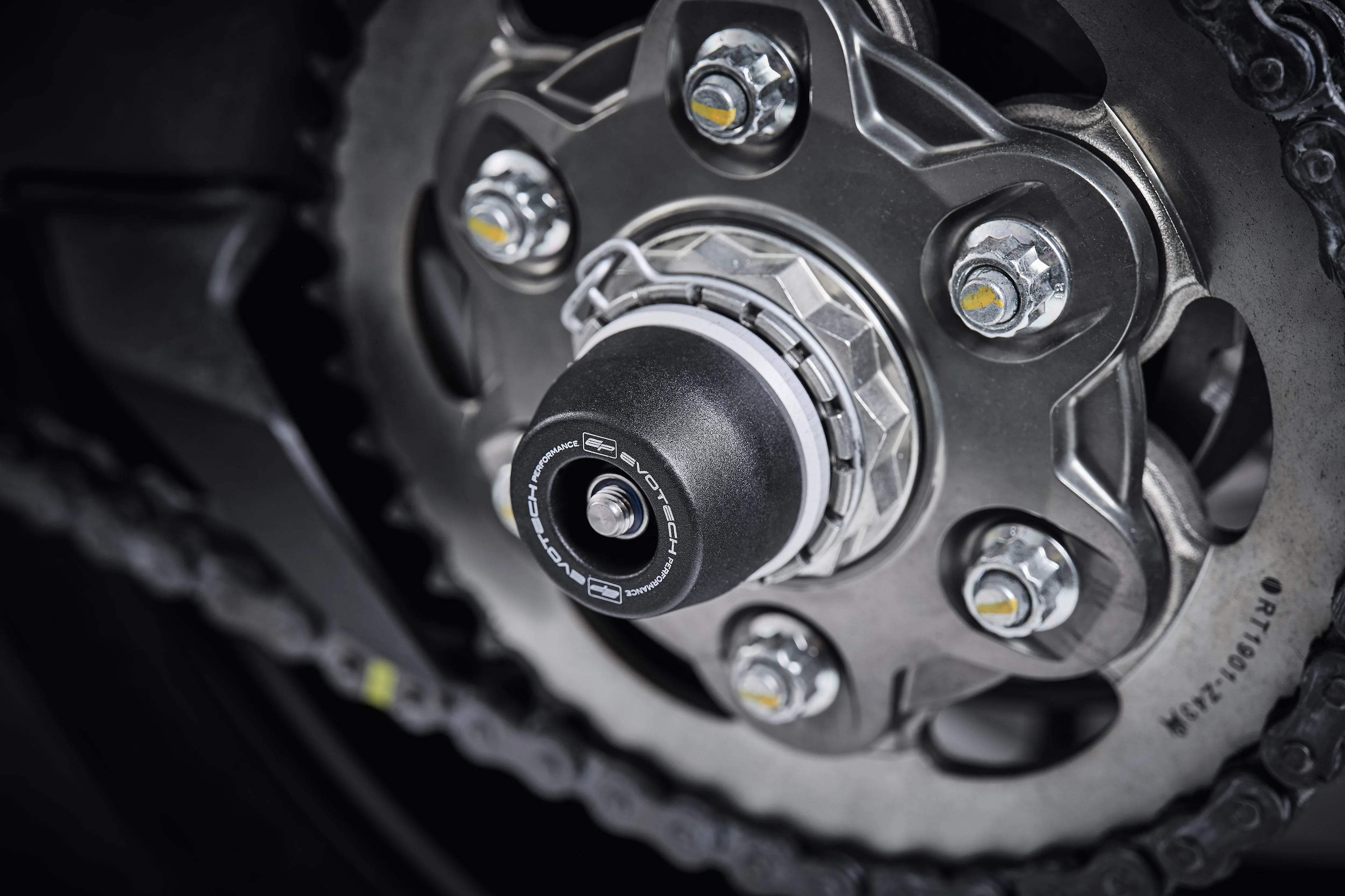 Evotech Performance Rear Spindle Bobbins - Ducati Panigale V2 Bayliss 1st Champion 20th Anniversary (2022 - 2024) - Spindle Bobbins | Evotech Performance