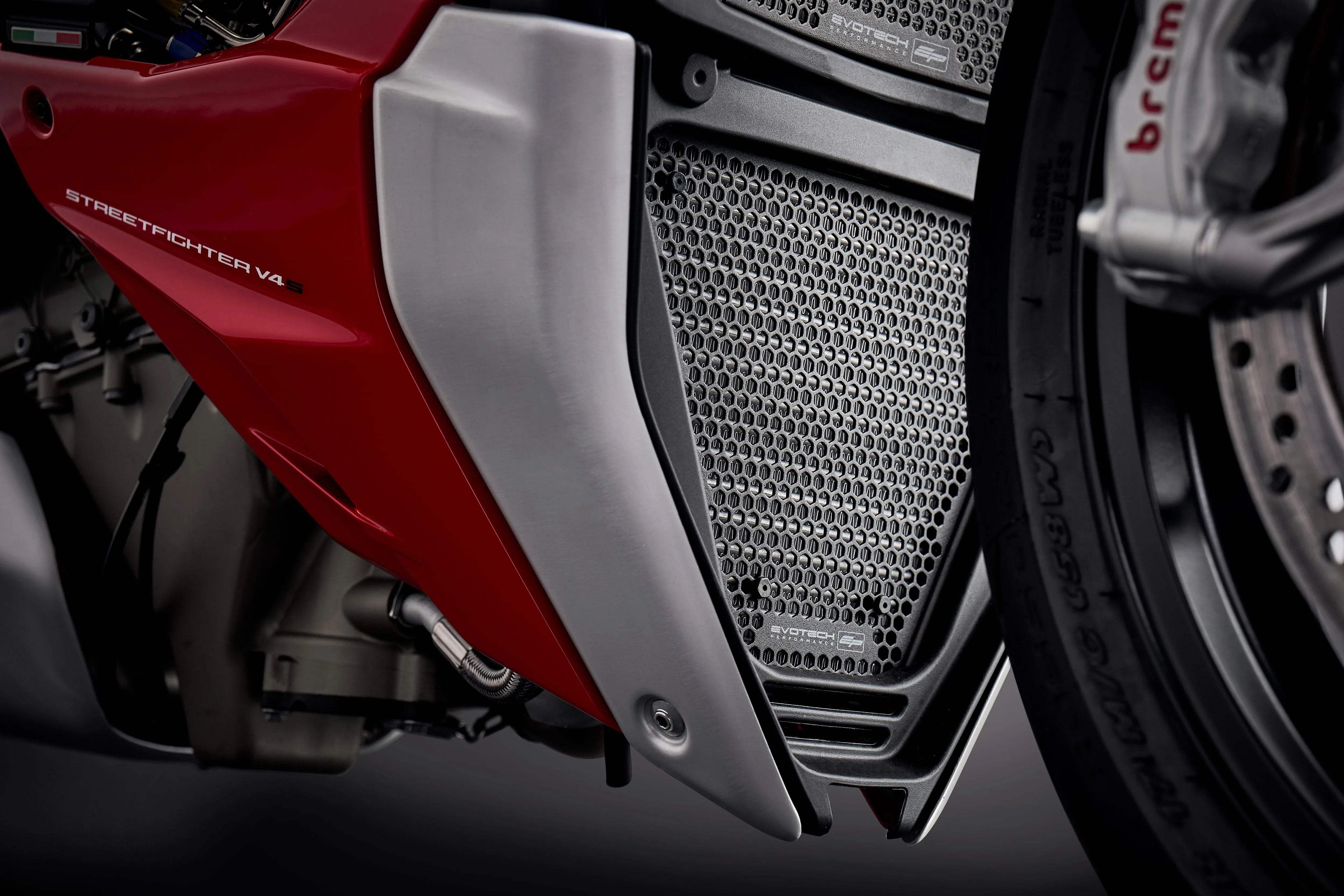 Evotech Ducati Streetfighter V4 Radiator Guard Set (2020 - 2024) - Kühlerschutzgitter | Evotech Performance