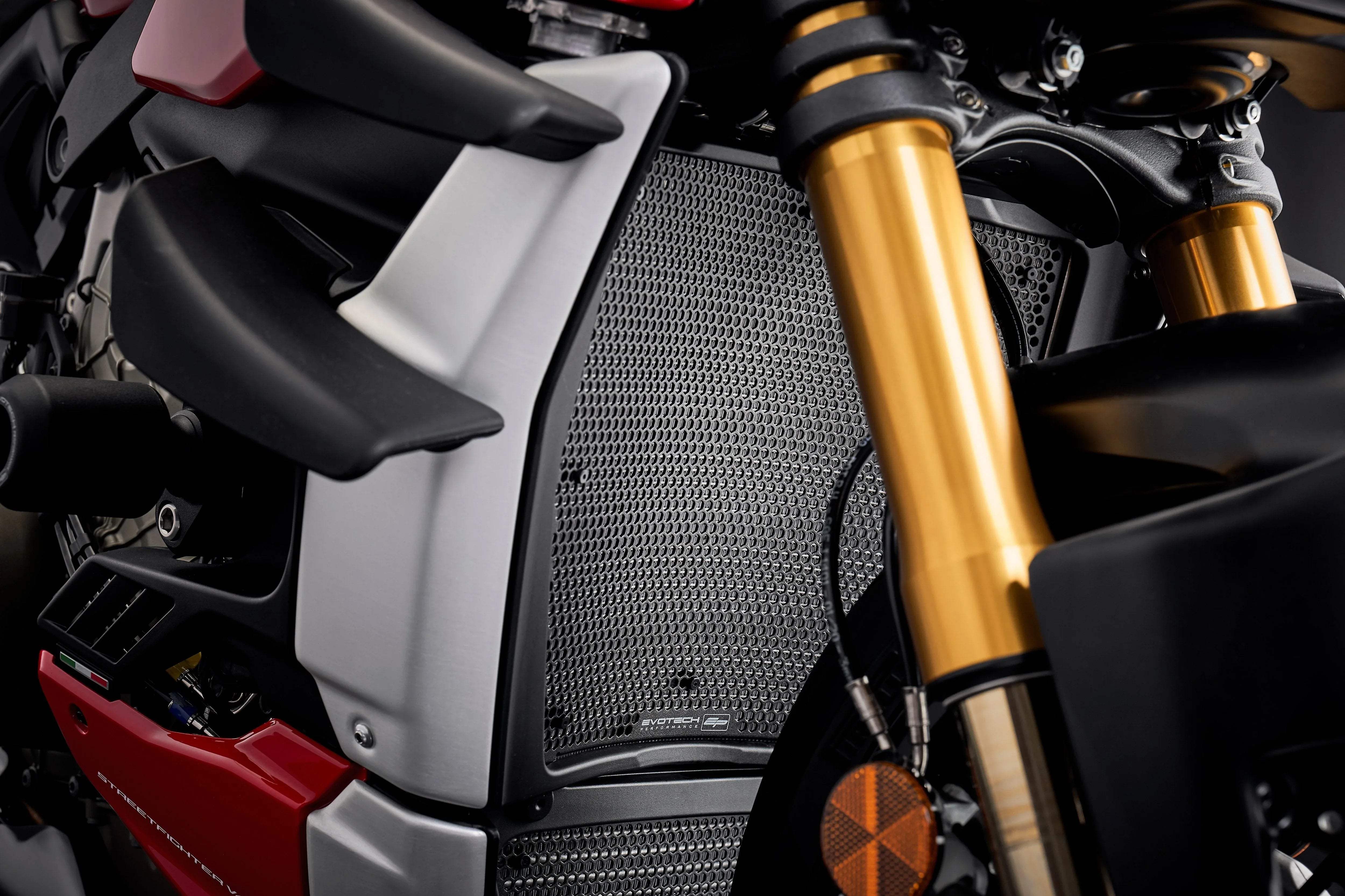 Evotech Performance Ducati Streetfighter V4 SP Radiator Guard Set (2022 - 2024) - Kühlerschutzgitter | Evotech Performance