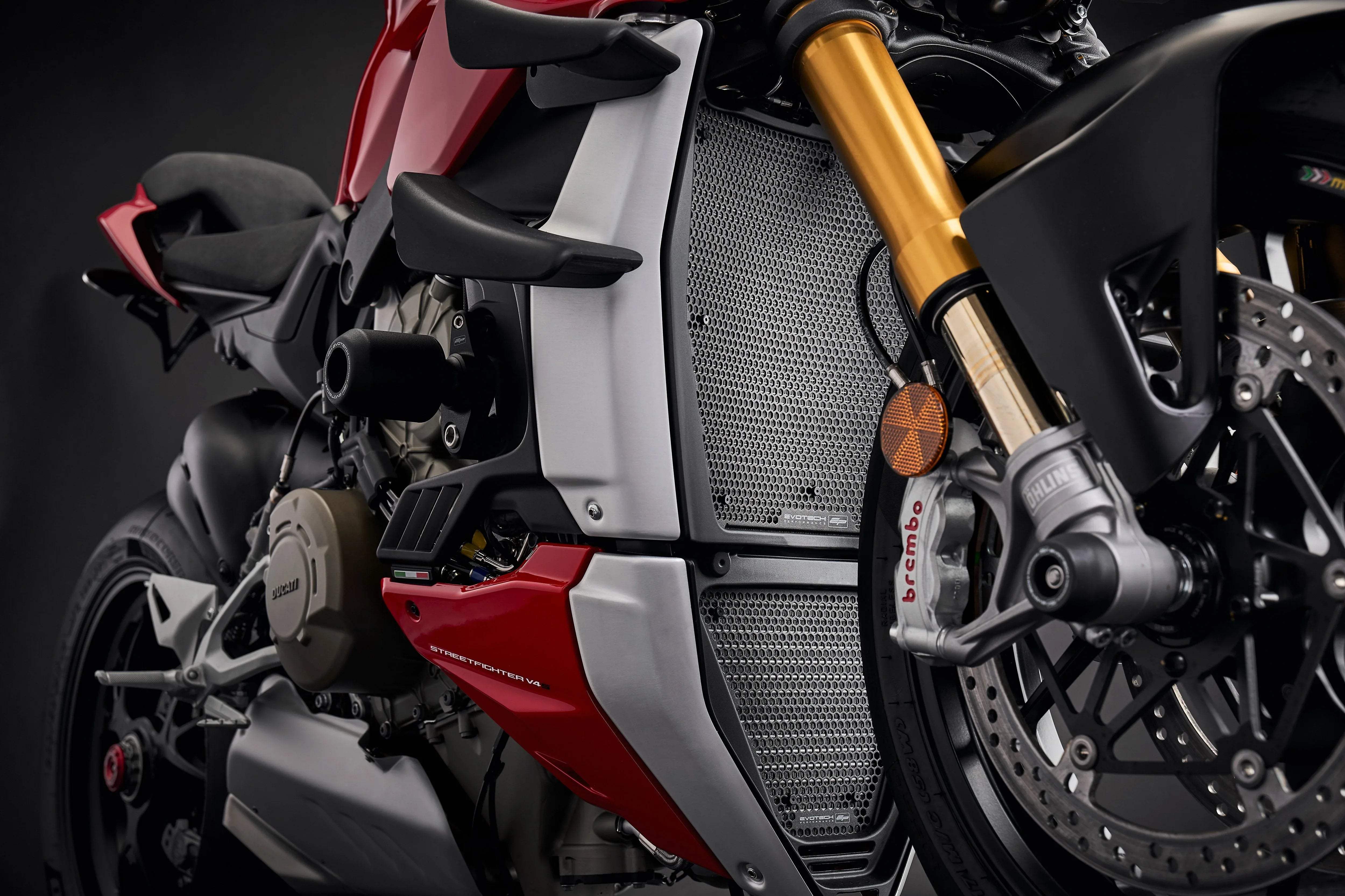 Evotech Ducati Streetfighter V4 S Radiator Guard Set (2020 - 2024) - Kühlerschutzgitter | Evotech Performance
