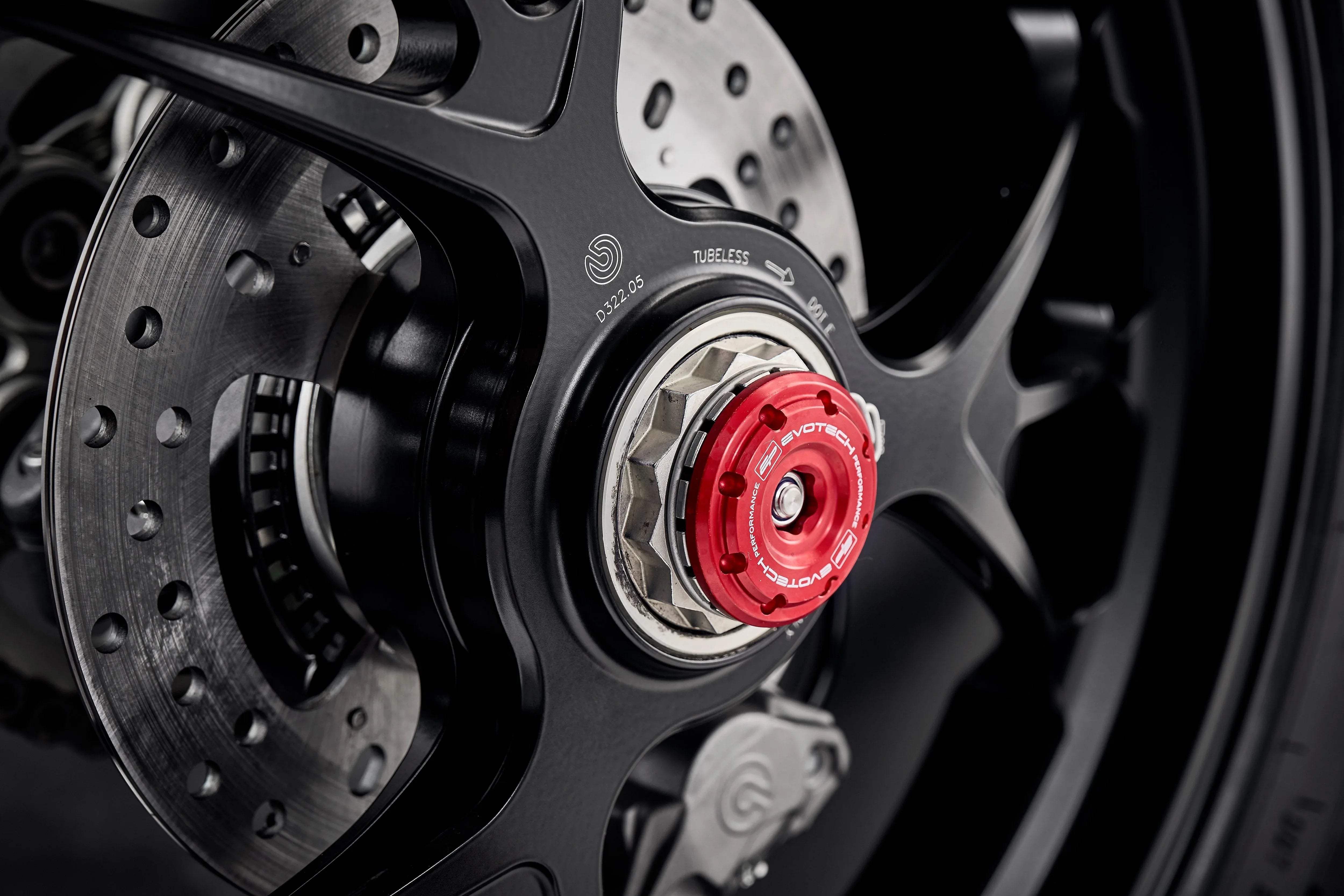 Evotech Rear Spindle Bobbins - Ducati Streetfighter V4 (2020 - 2024) - Spindle Bobbins | Evotech Performance