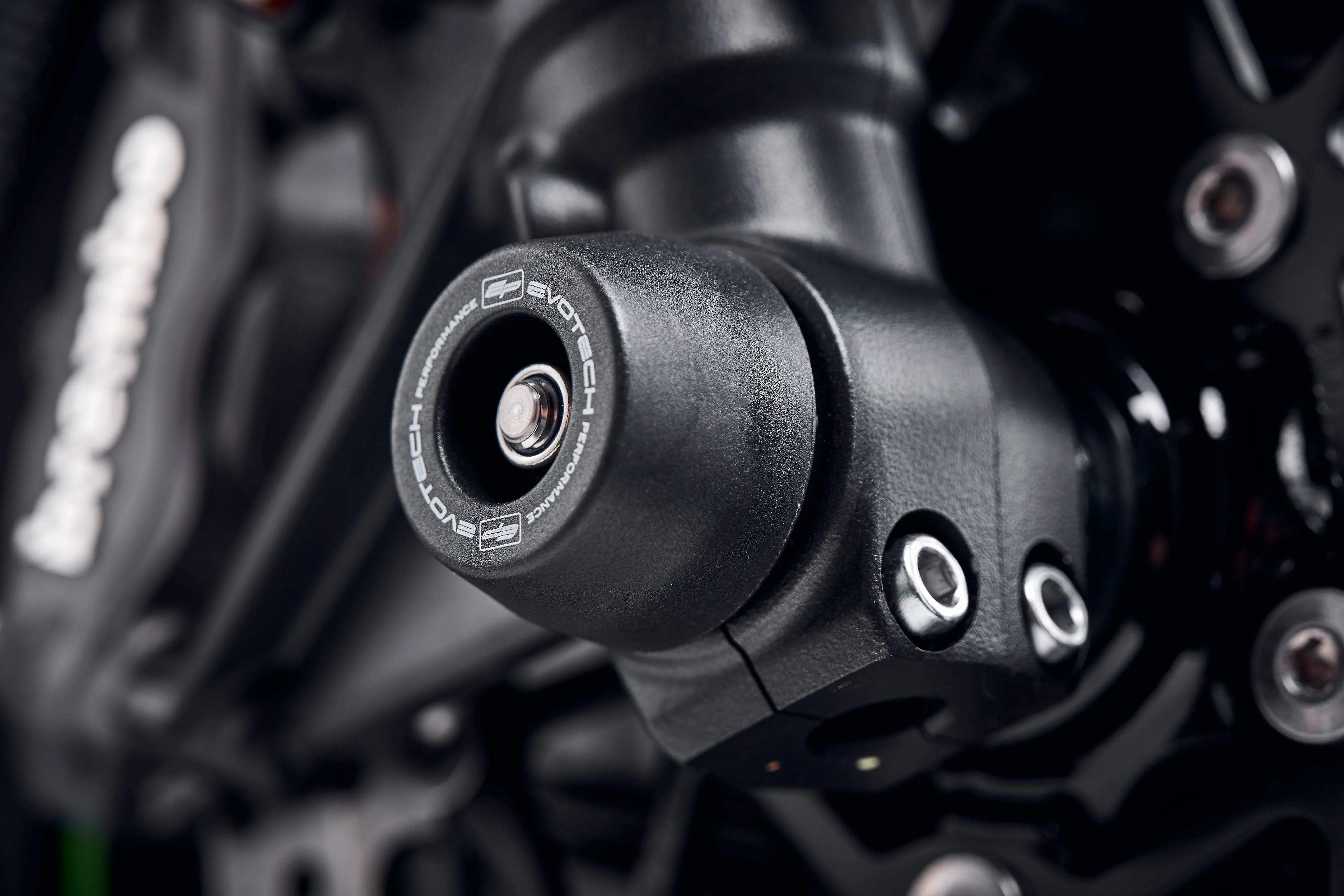 Evotech Front Spindle Bobbins - Kawasaki Z H2 SE (2021+) - Spindle Bobbins | Evotech Performance