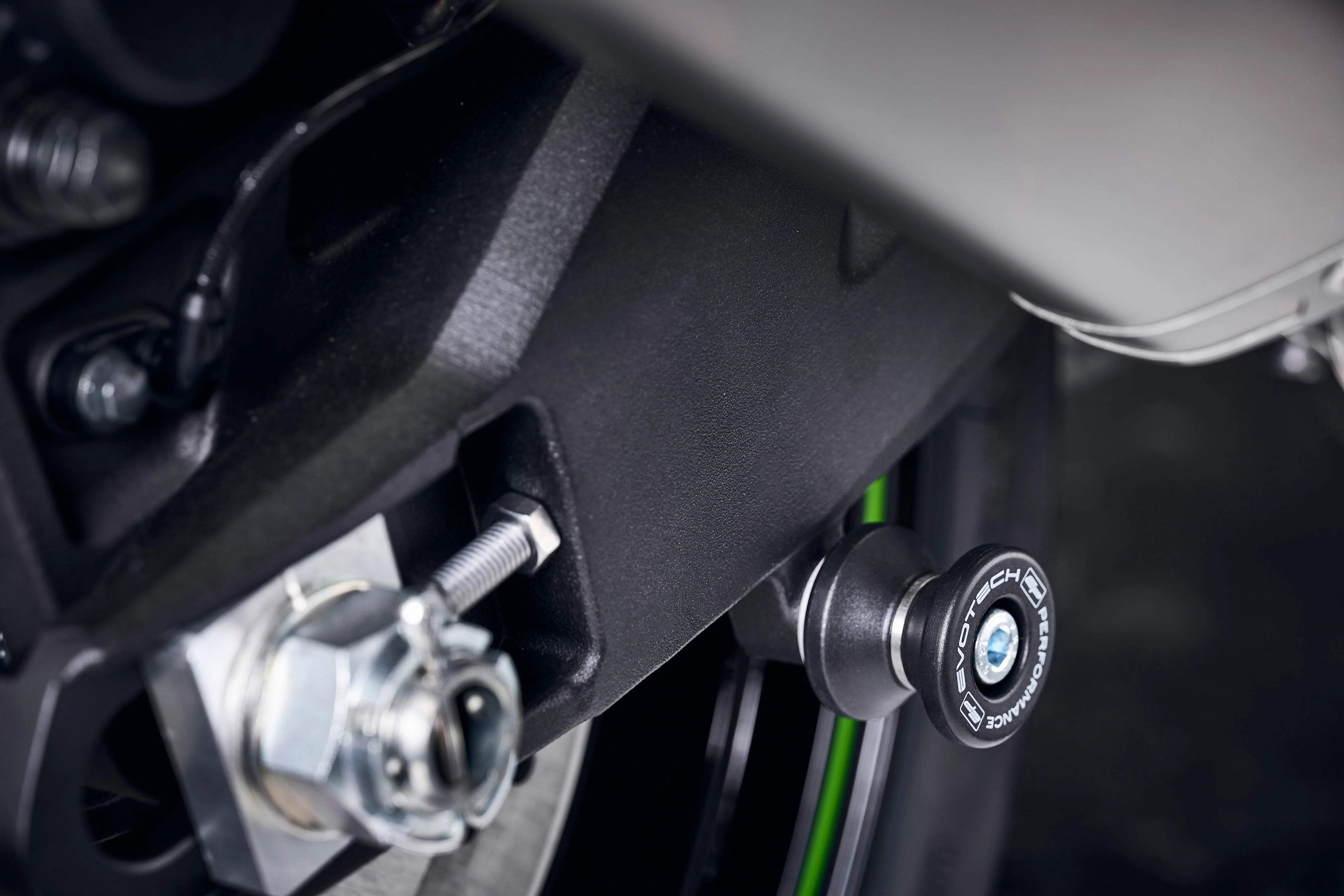 Evotech Paddock Stand Bobbins - Kawasaki Z H2 Performance (2020+) - Alu Bobbins | Evotech Performance