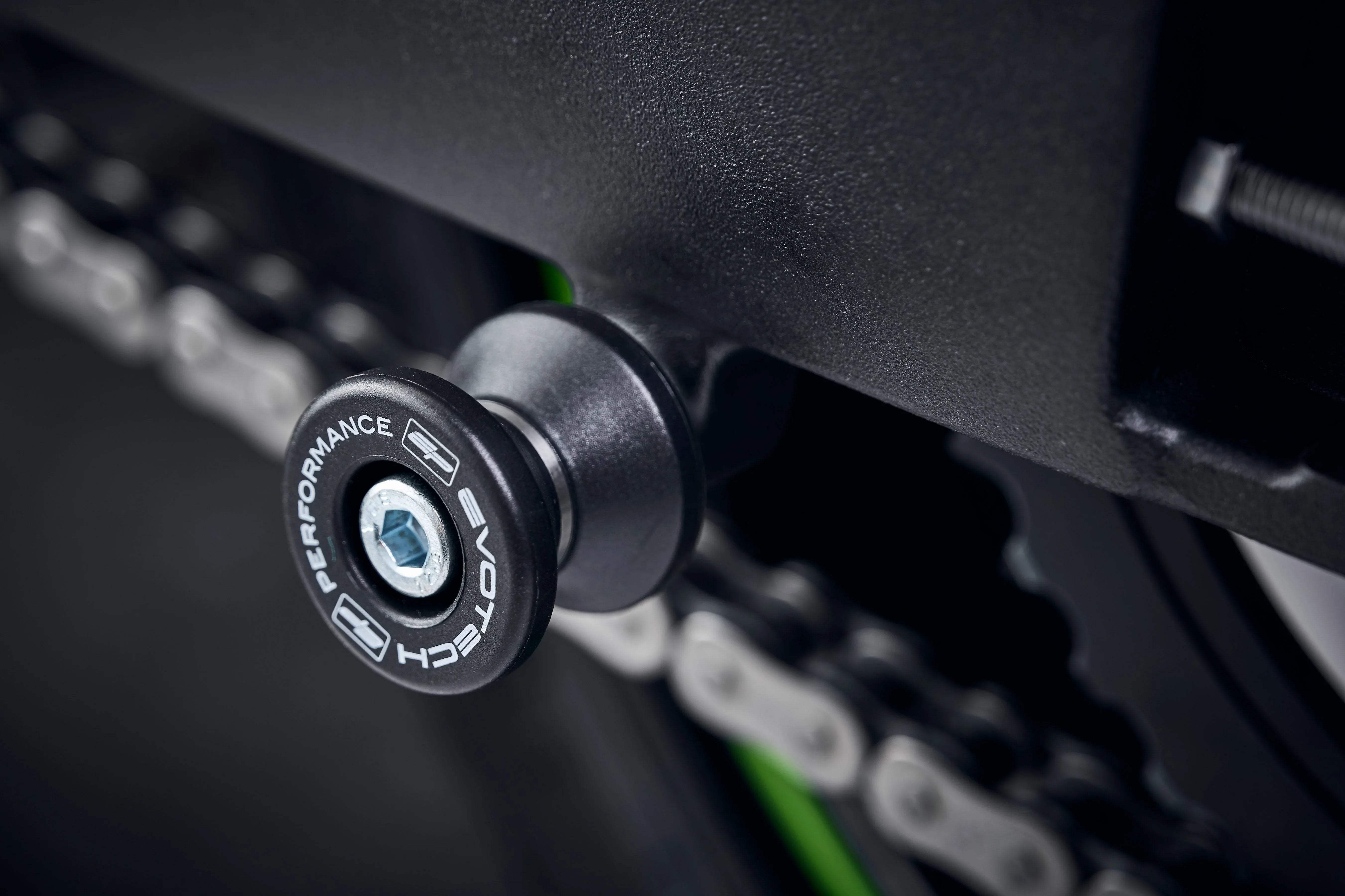 Evotech Paddock Stand Bobbins - Kawasaki Z H2 (2020+) - Alu Bobbins | Evotech Performance