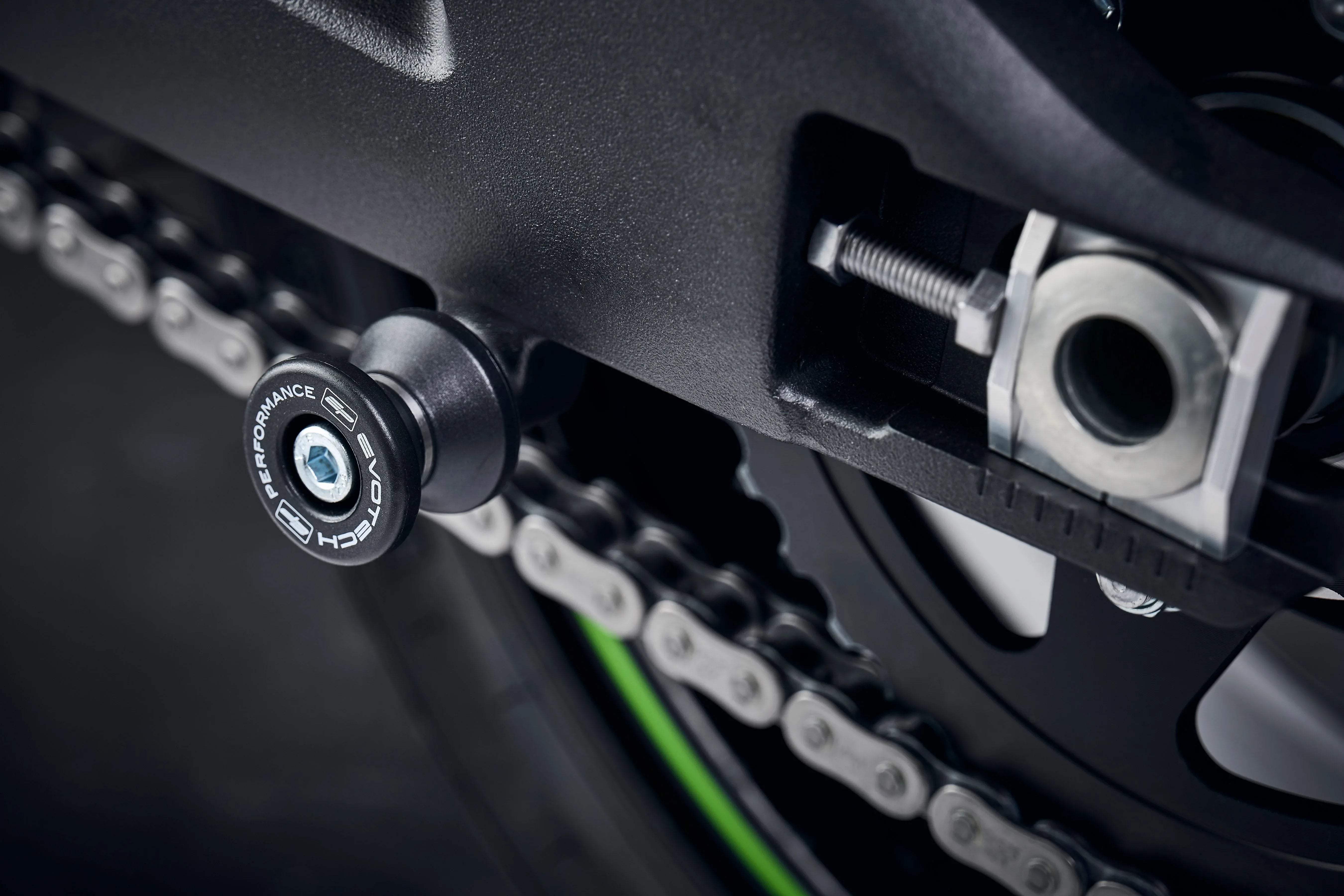 Evotech Paddock Stand Bobbins - Kawasaki Z H2 SE (2021+) - Alu Bobbins | Evotech Performance