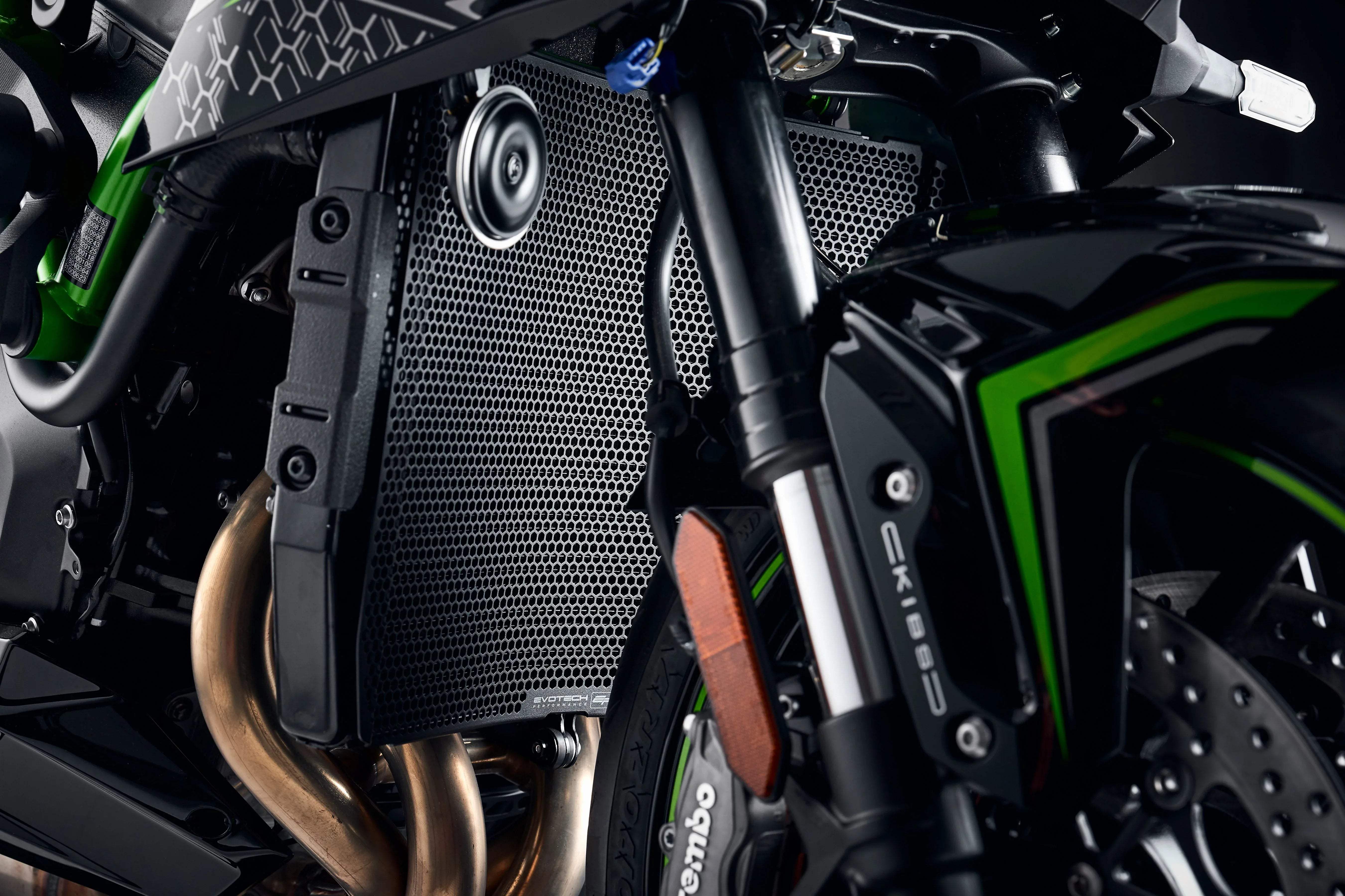 Evotech Kawasaki Z H2 Performance Radiator Guard (2020+) - Kühlerschutzgitter | Evotech Performance